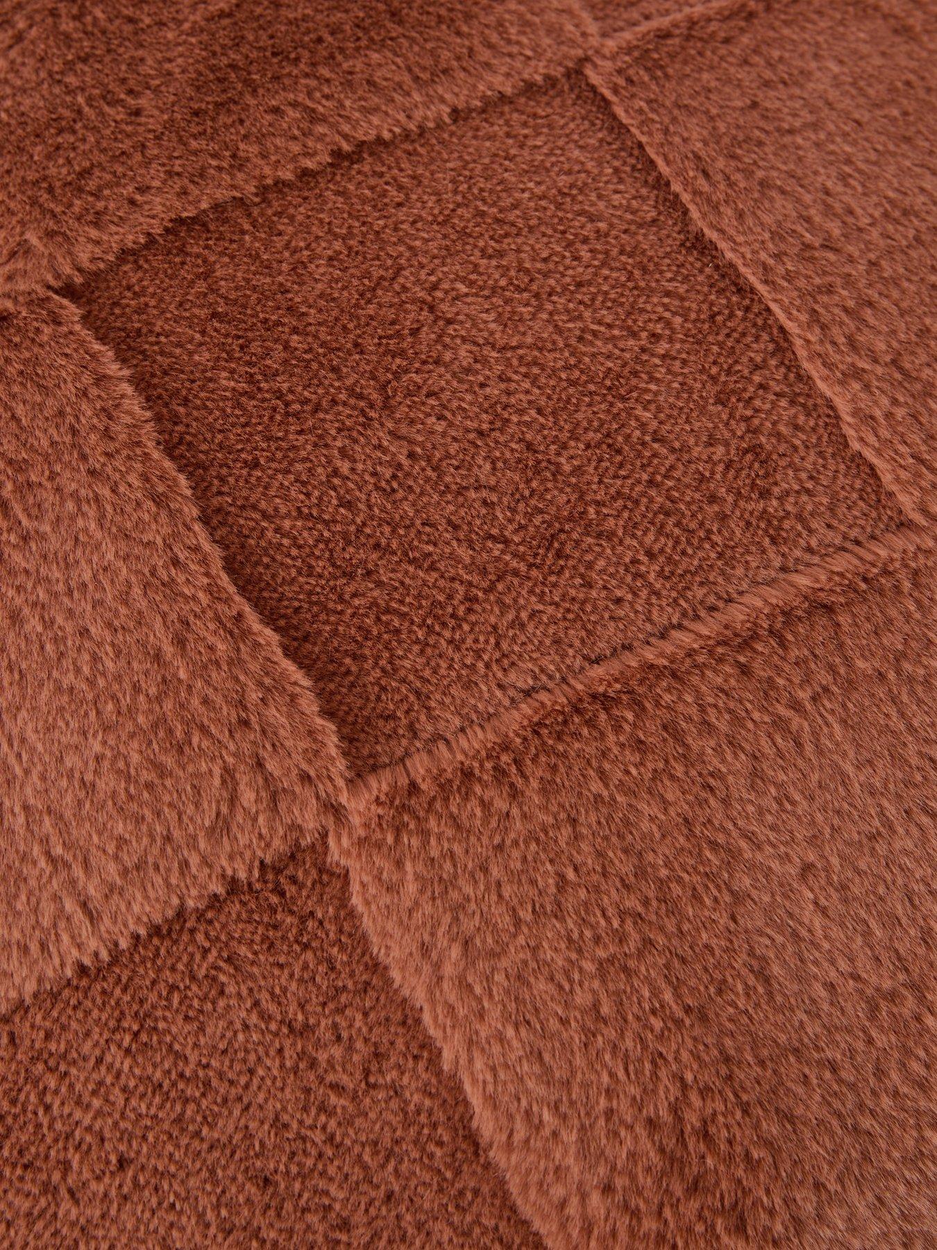 Image 7 of 7 of The Very Collection Checkerboard Faux Fur Cushion
