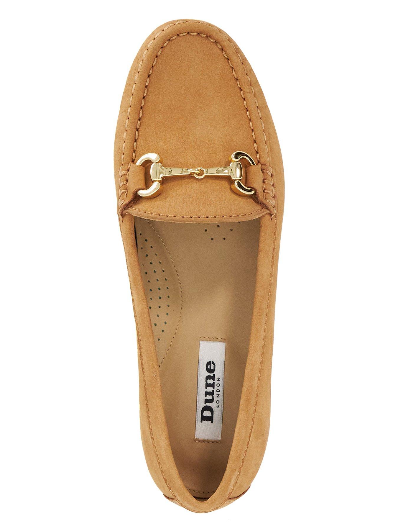 Image 4 of 5 of Dune London Glenniee Suede Snaffle Trim Loafers - Brown