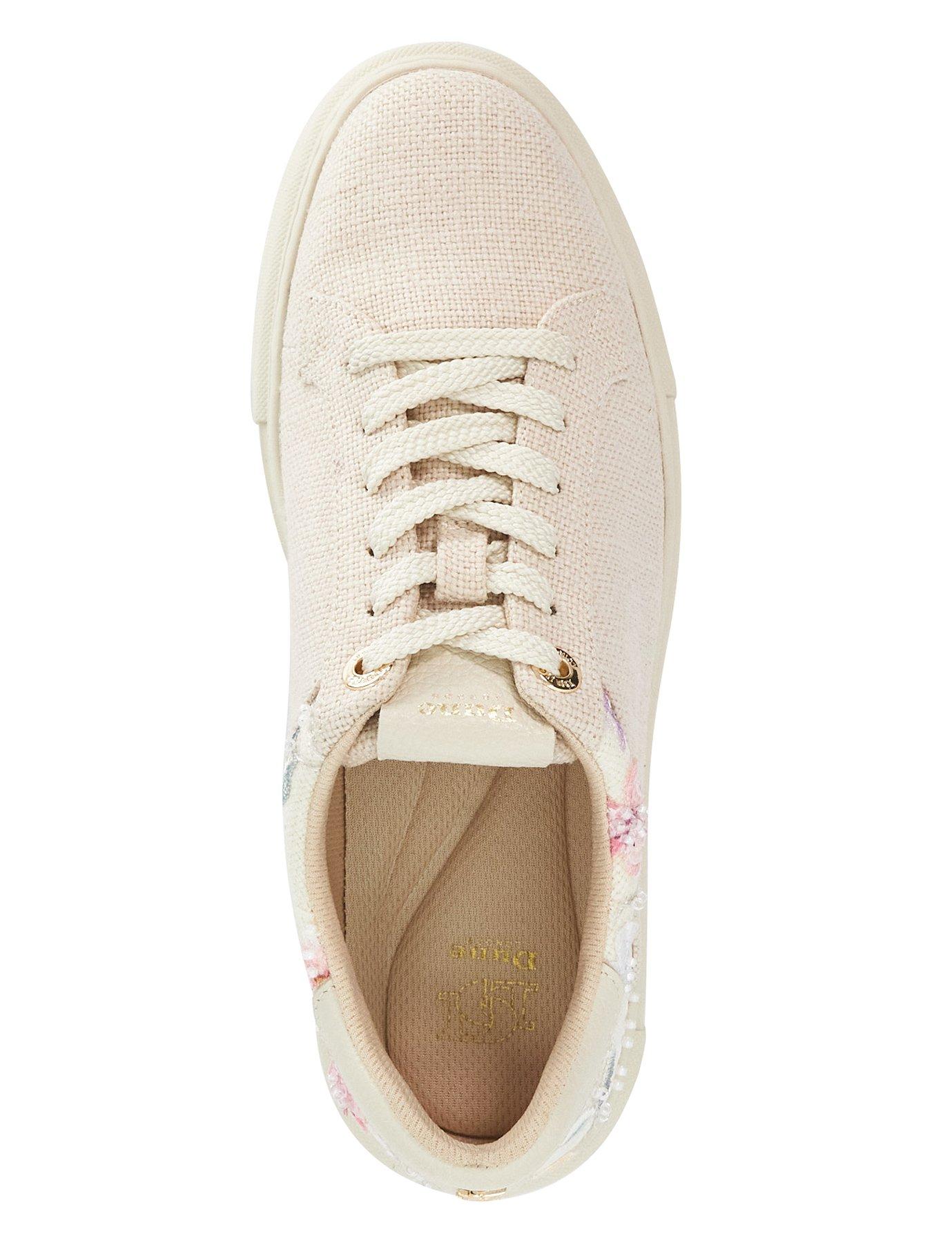 Image 4 of 6 of Dune London Evienne Platform Trainer - Natural
