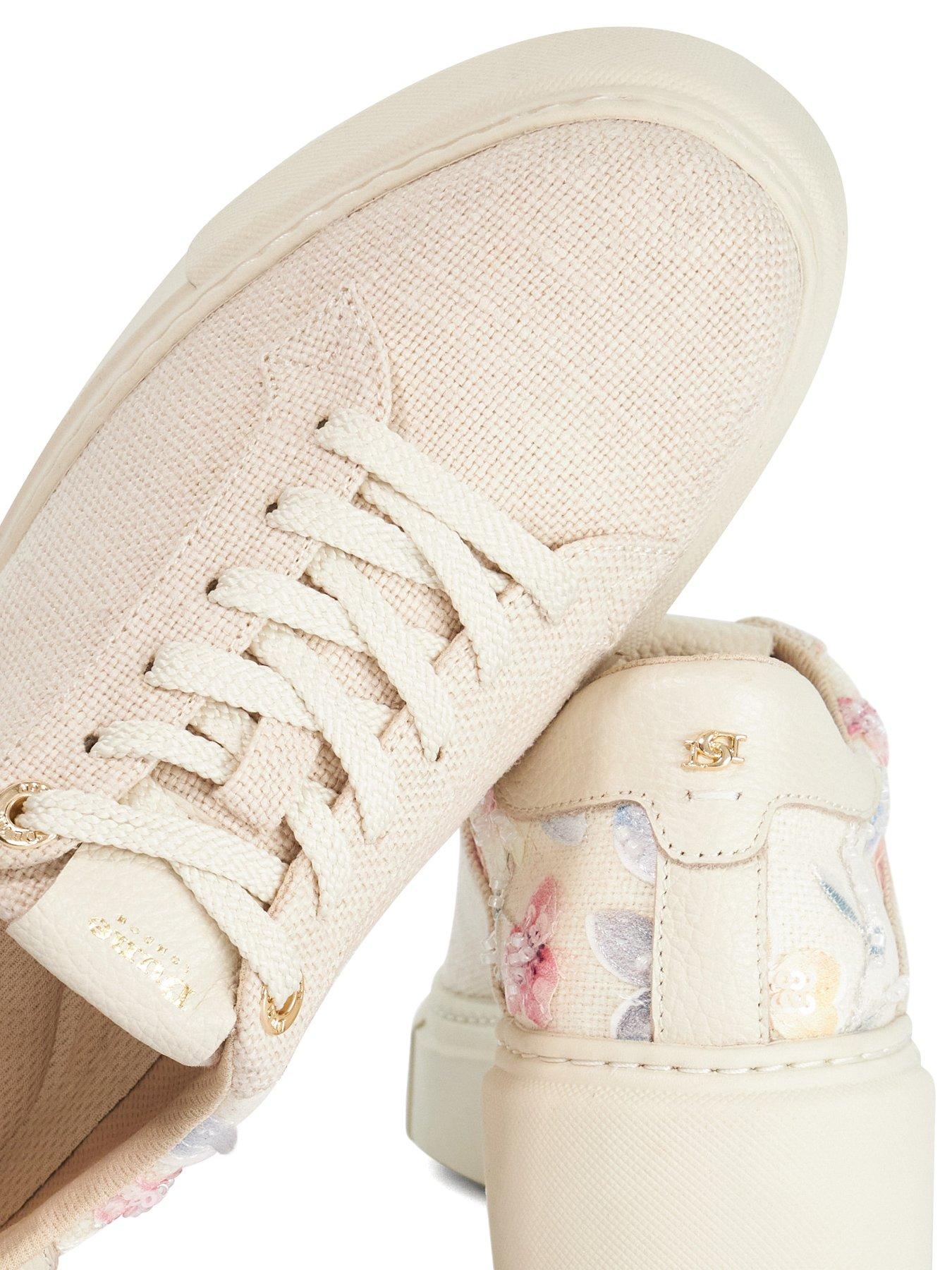 Image 5 of 6 of Dune London Evienne Platform Trainer - Natural