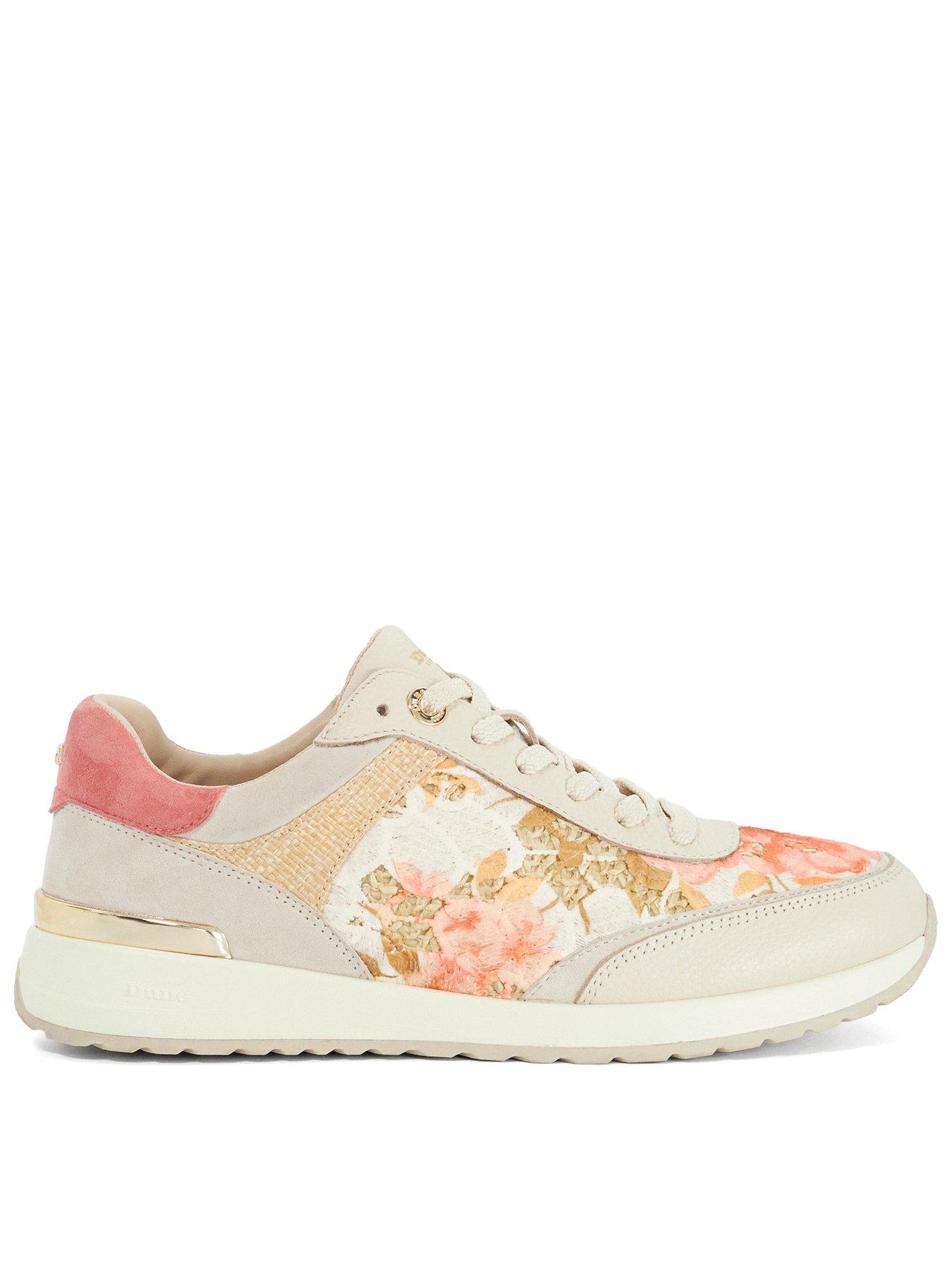 Dune London Esmara Lace Up Trainer - Pink