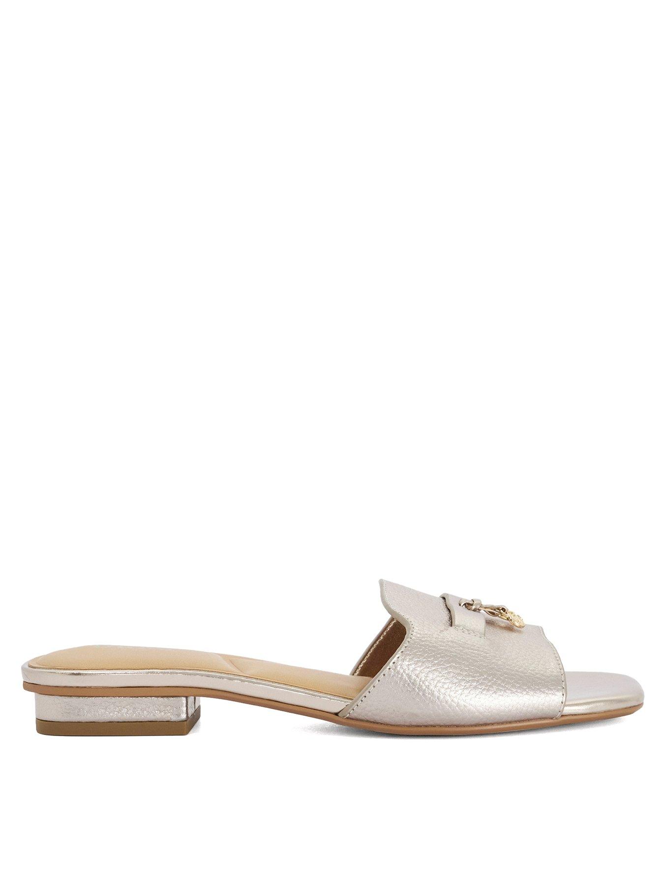 Dune London Lindo Flat Sandal - Gold