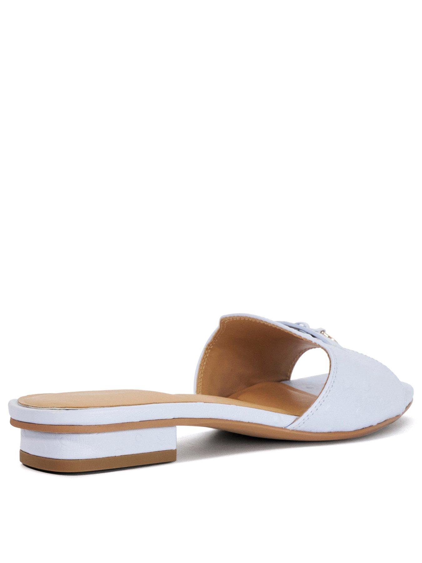 Image 3 of 5 of Dune London Lindo Flat Sandal - Blue