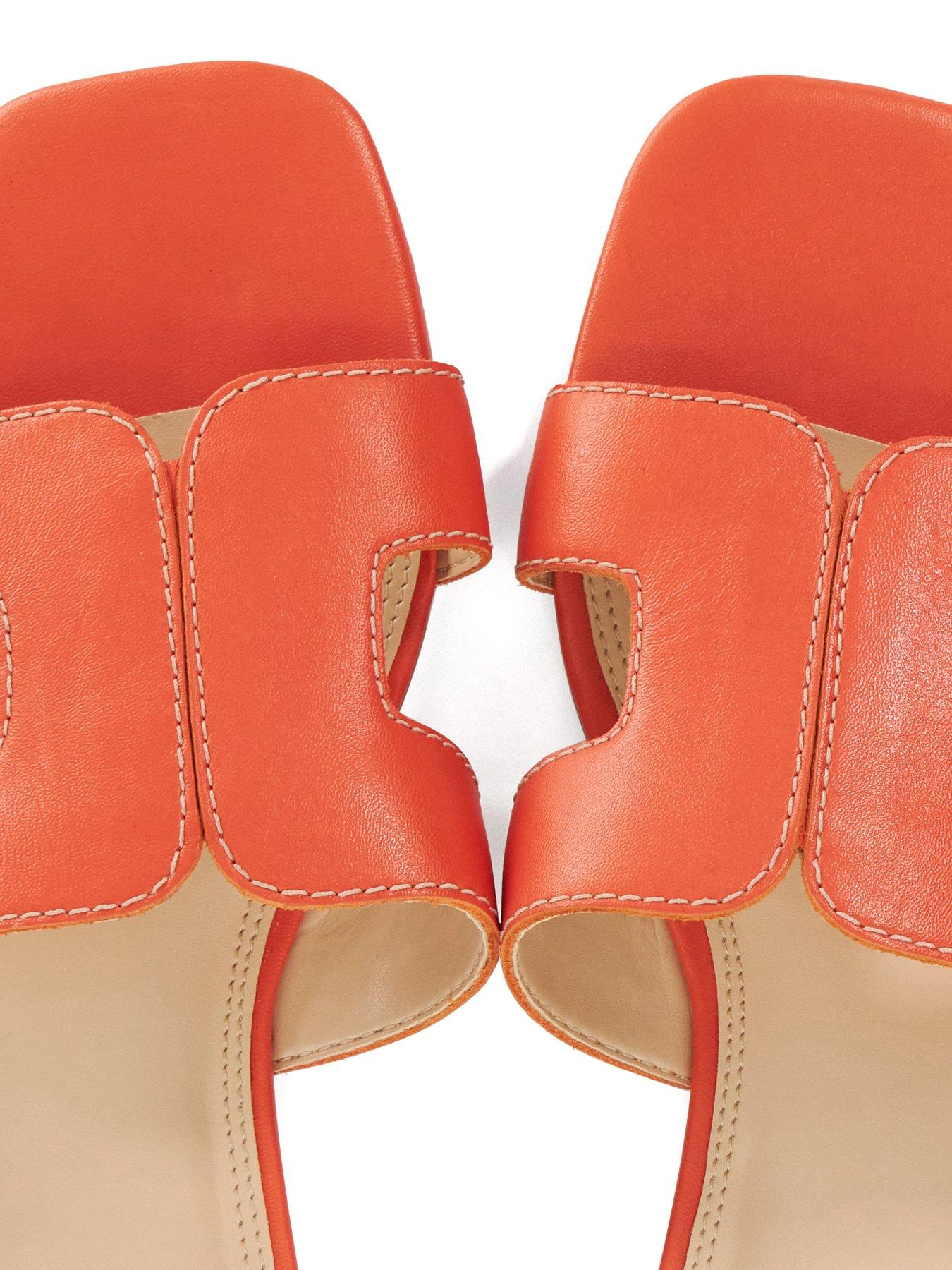 Image 5 of 6 of Dune London Loupe Smart Slider Sandals - Orange