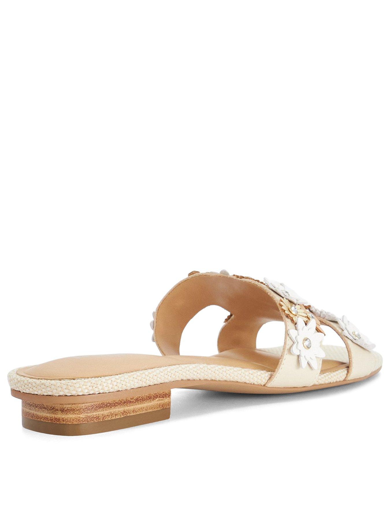 Image 3 of 5 of Dune London Loupes Smart Slider Sandals - Ecru