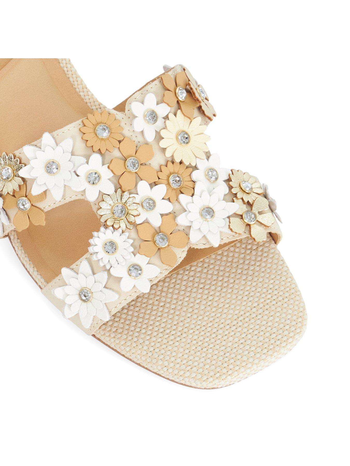 Image 5 of 5 of Dune London Loupes Smart Slider Sandals - Ecru