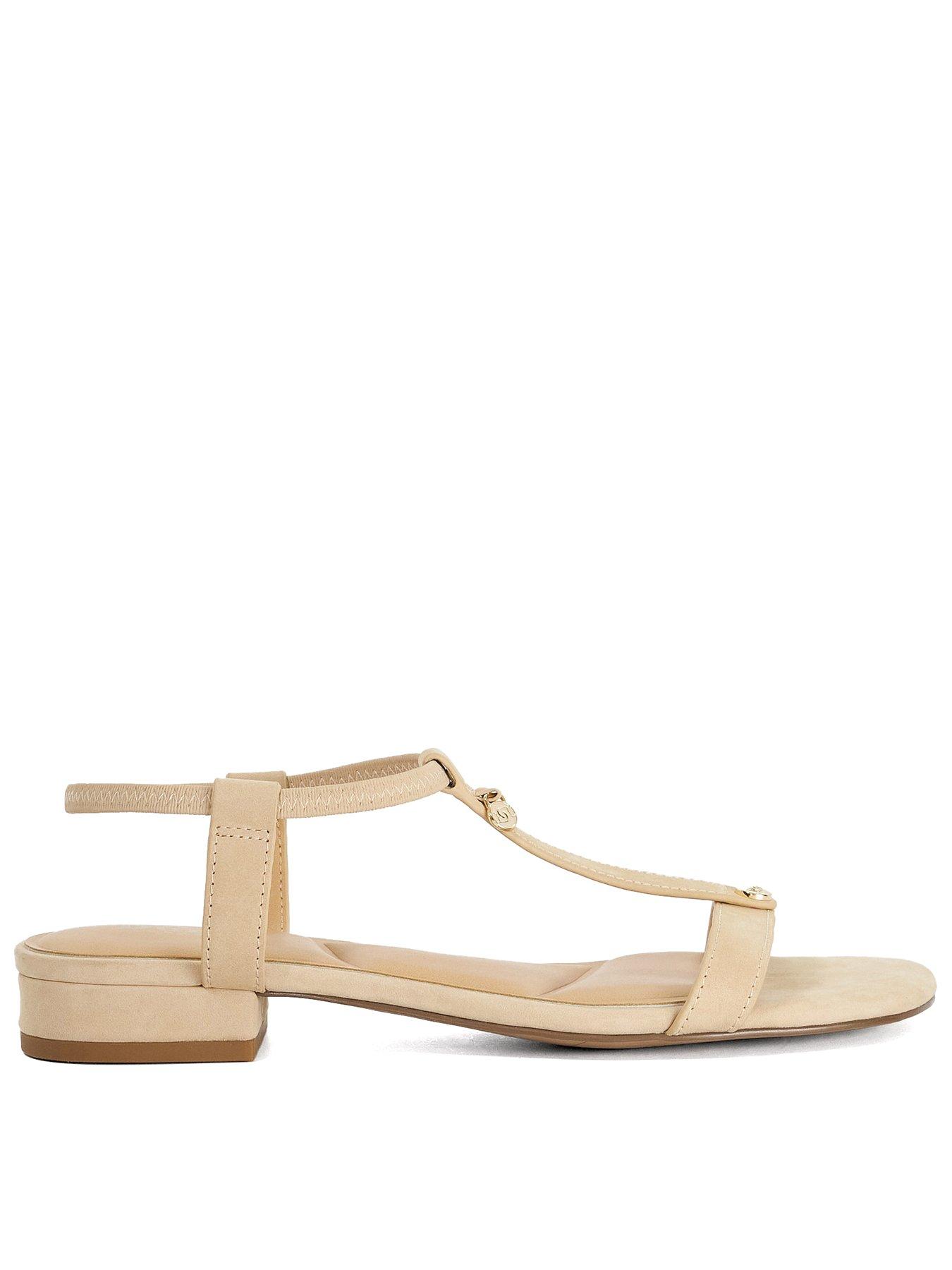 Dune London Lyra Open Toe Sandal - White