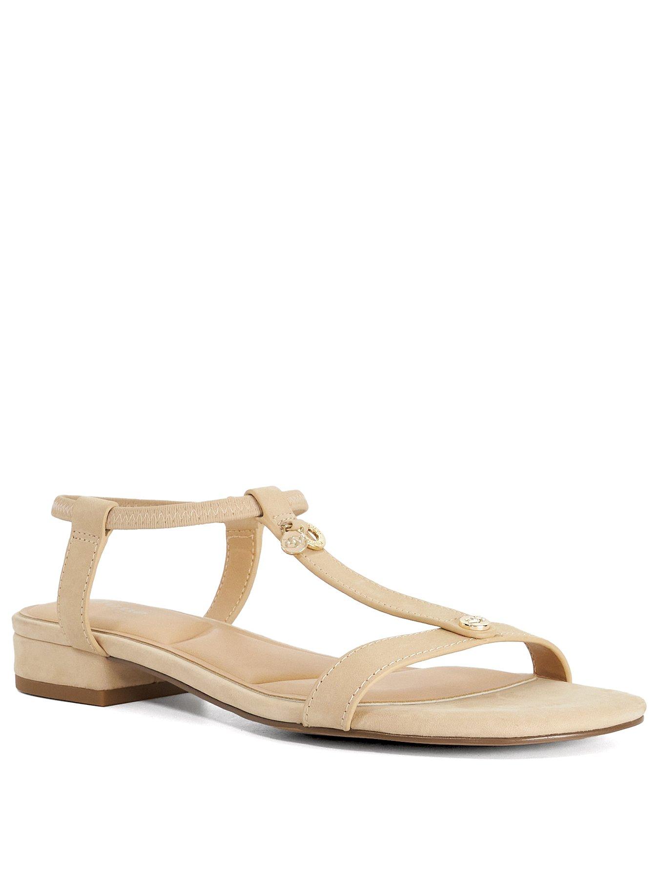 Image 2 of 6 of Dune London Lyra Open Toe Sandal - White