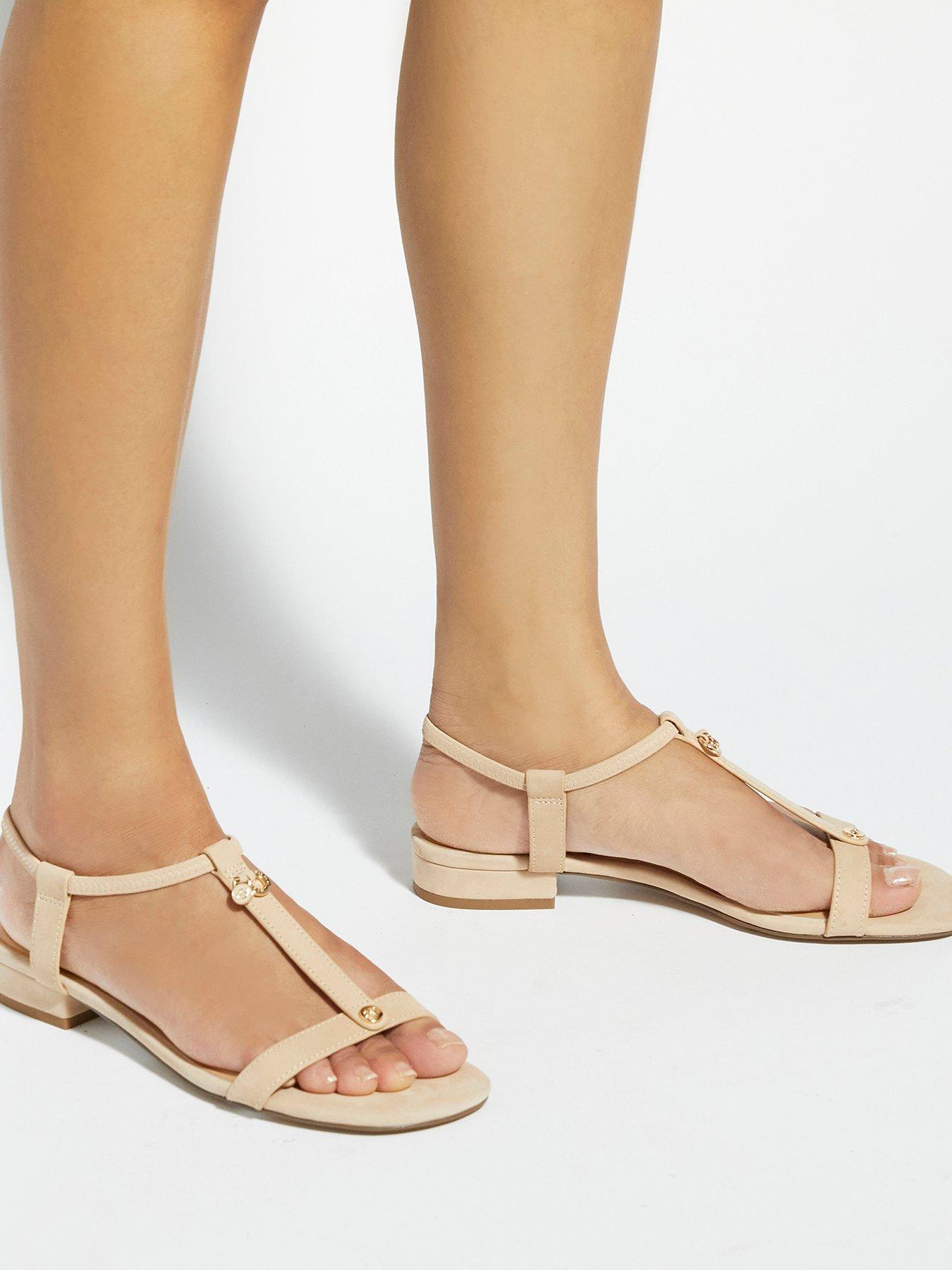 Image 6 of 6 of Dune London Lyra Open Toe Sandal - White