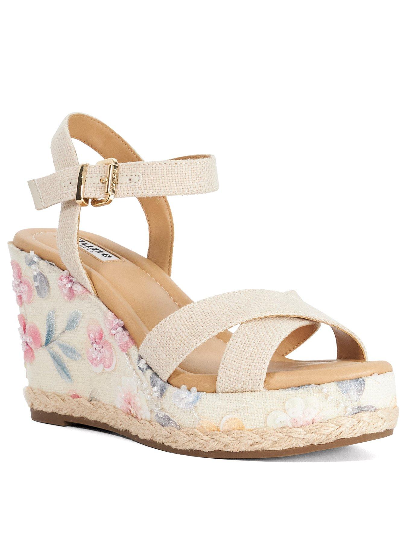 Image 2 of 5 of Dune London Kalmiah Wedge Sandal - Natural