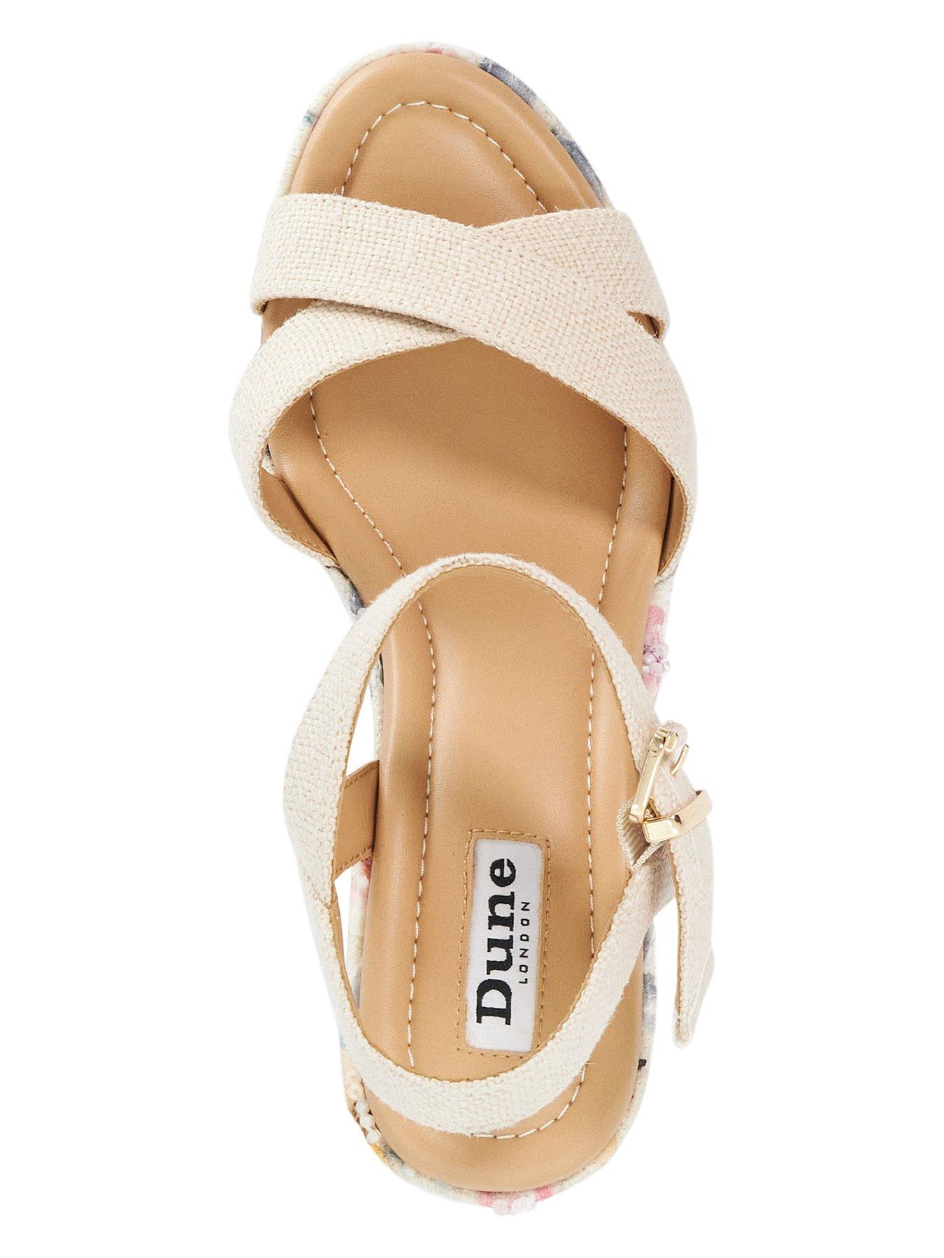 Image 4 of 5 of Dune London Kalmiah Wedge Sandal - Natural