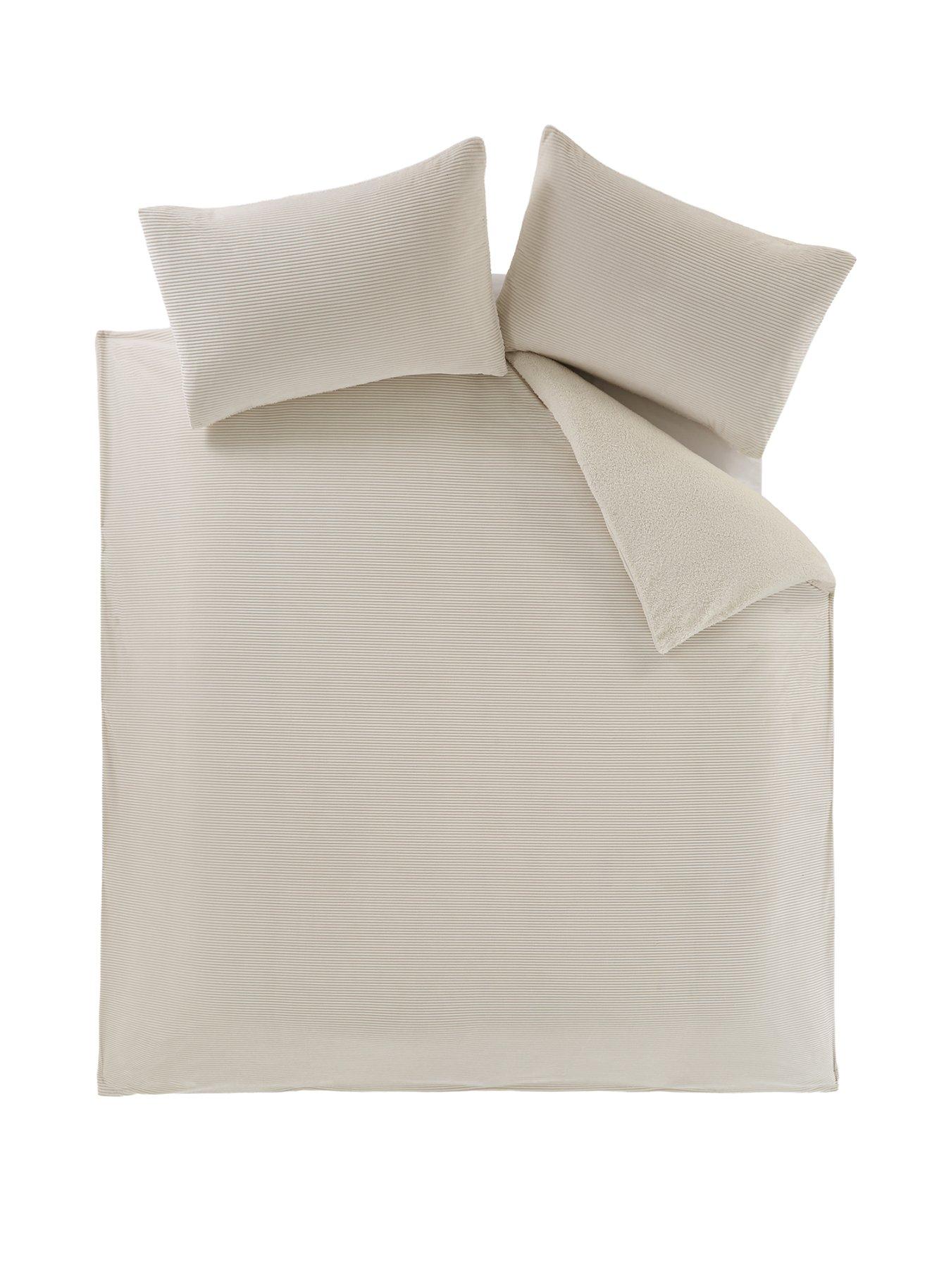 Image 2 of 5 of The Very Collection Cosy Cord Duvet Set - Cream