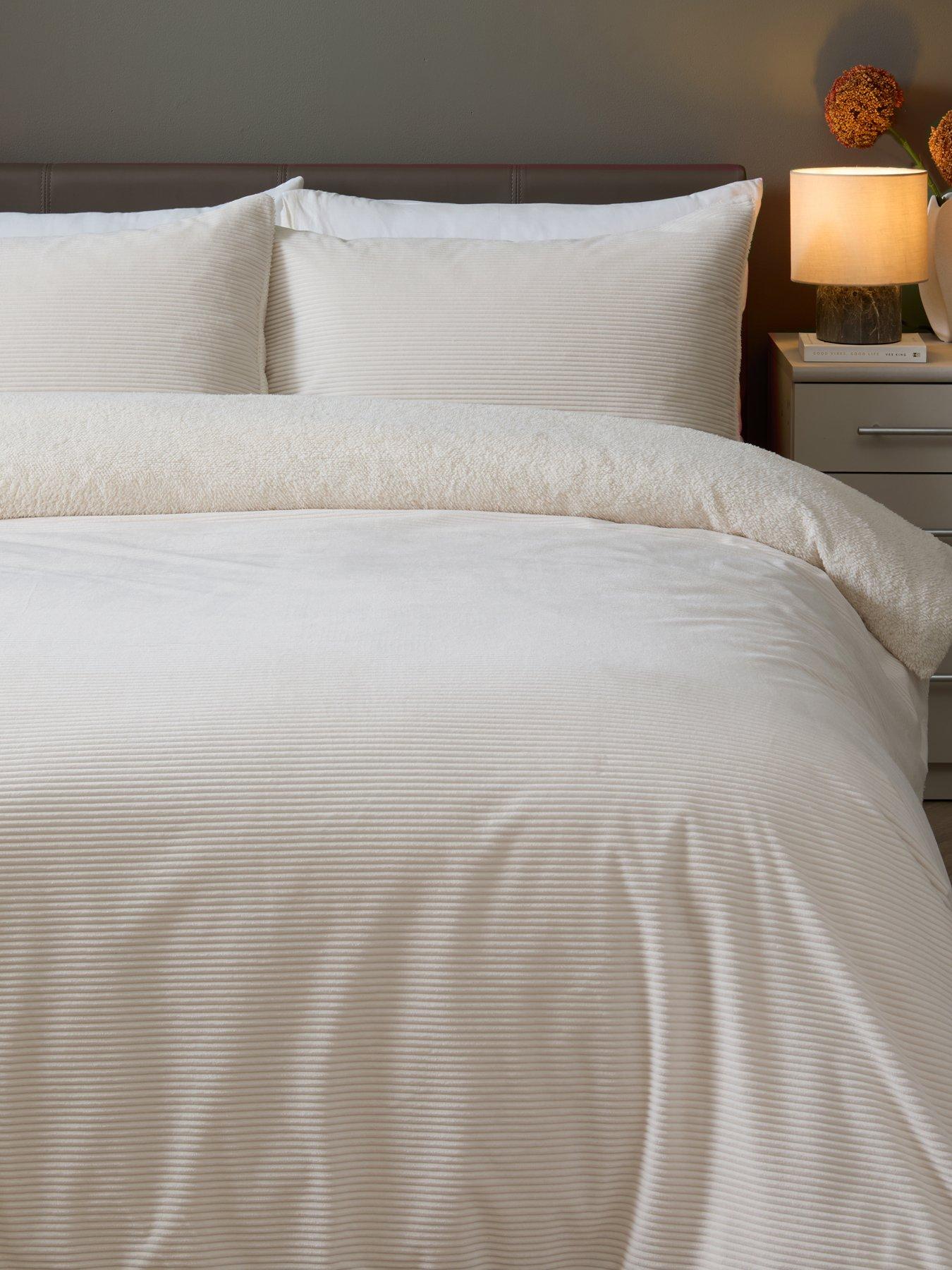 Image 3 of 5 of The Very Collection Cosy Cord Duvet Set - Cream