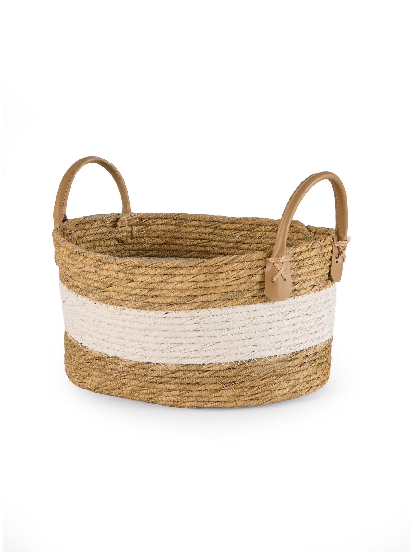 Image 4 of 8 of The Very Collection Set Of 3 Oval Storage With Handle