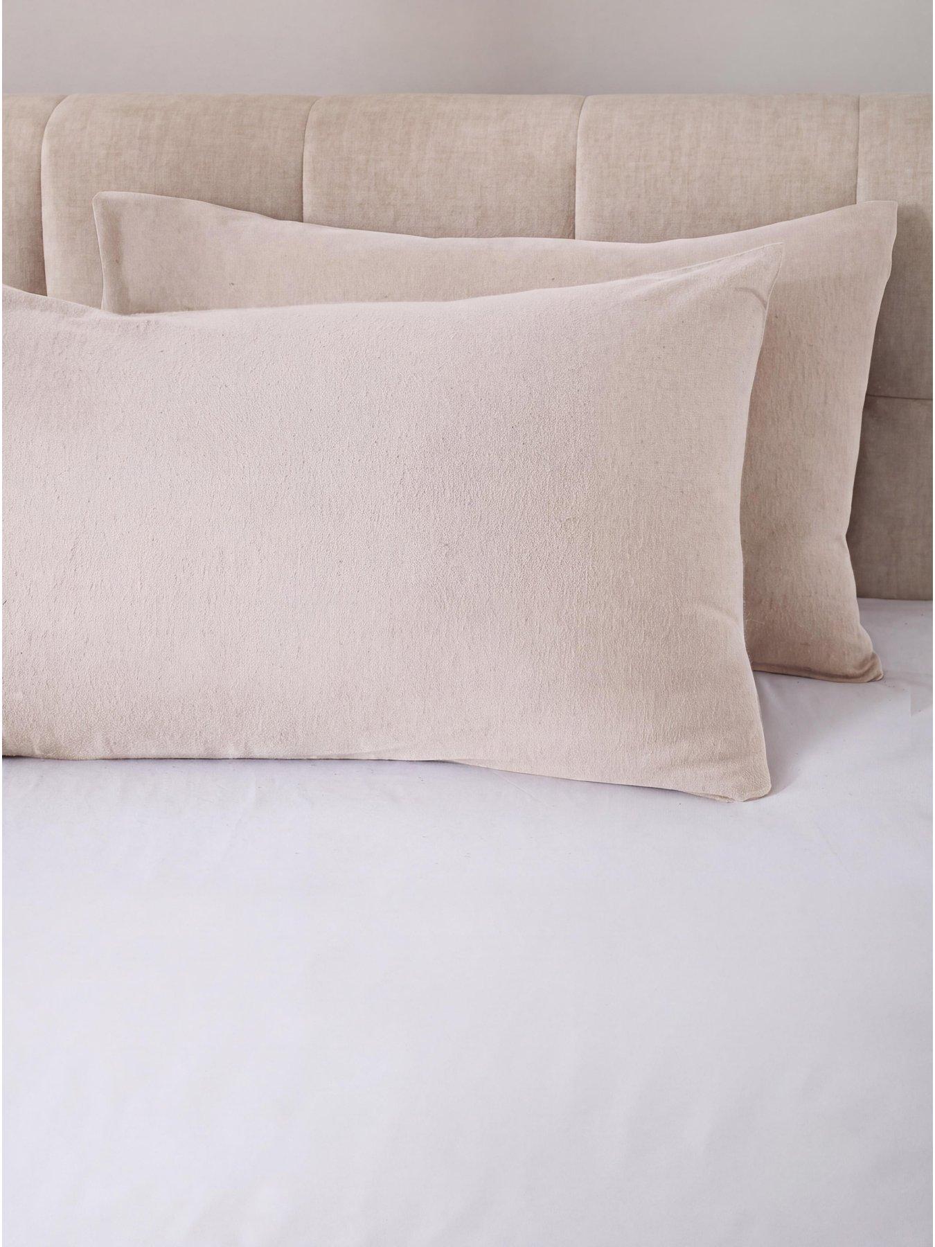 Image 1 of 4 of The Very Collection Brushed Cotton Pillowcase Pair