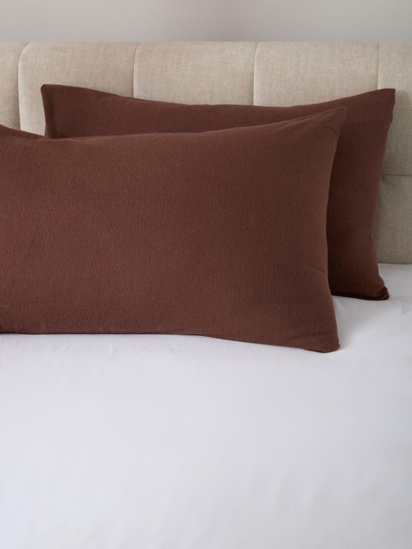 The Very Collection Brushed Cotton Pillowcase Pair