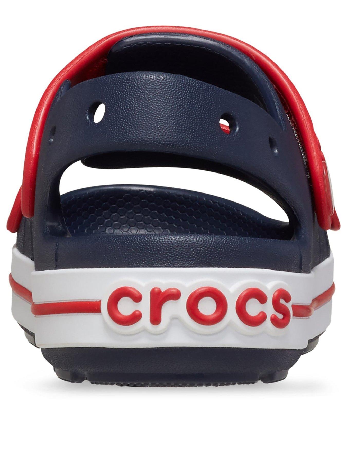 Image 3 of 5 of Crocs Toddler Crocband Cruiser Sandal - Navy/red
