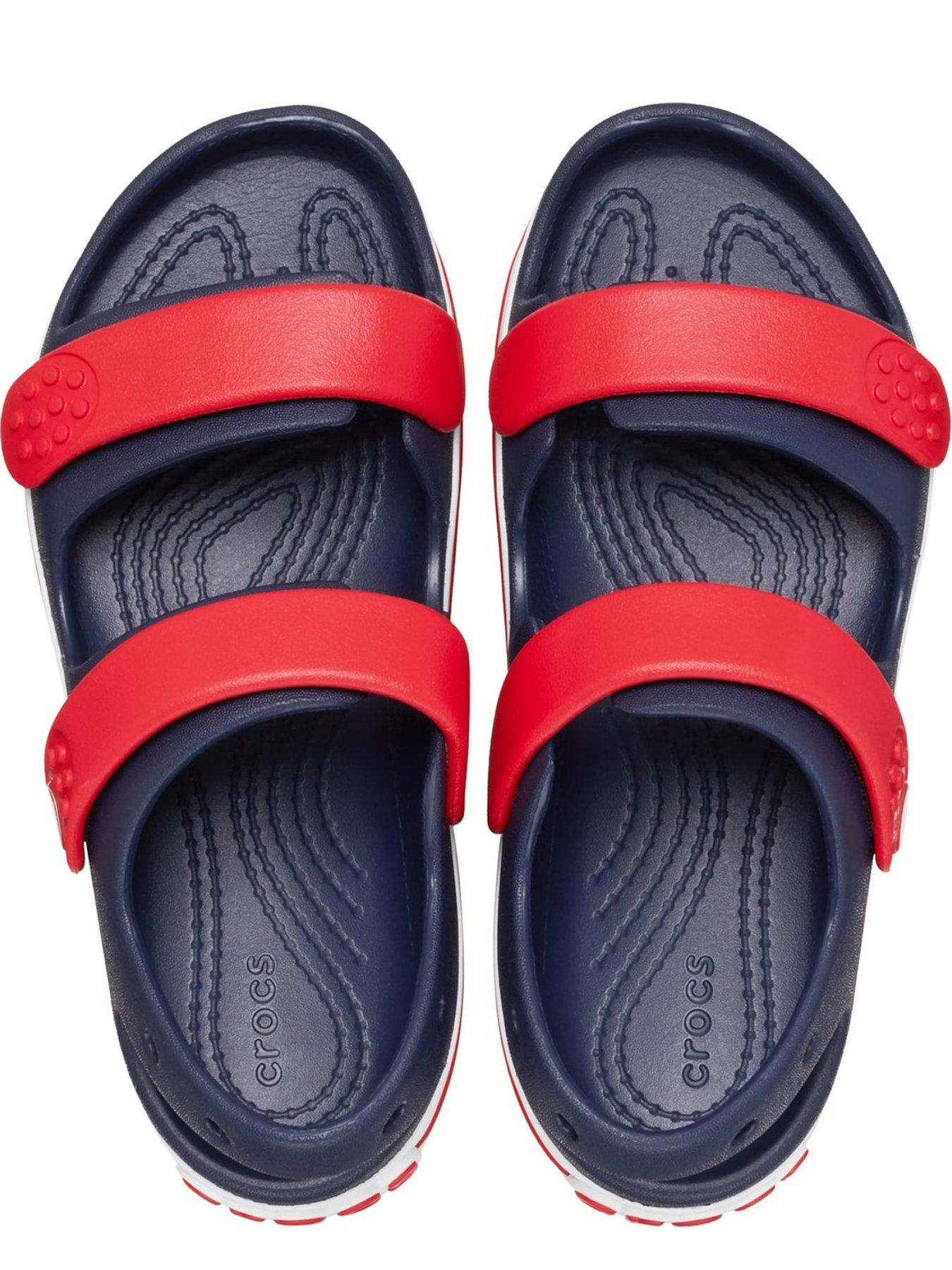 Image 4 of 5 of Crocs Toddler Crocband Cruiser Sandal - Navy/red