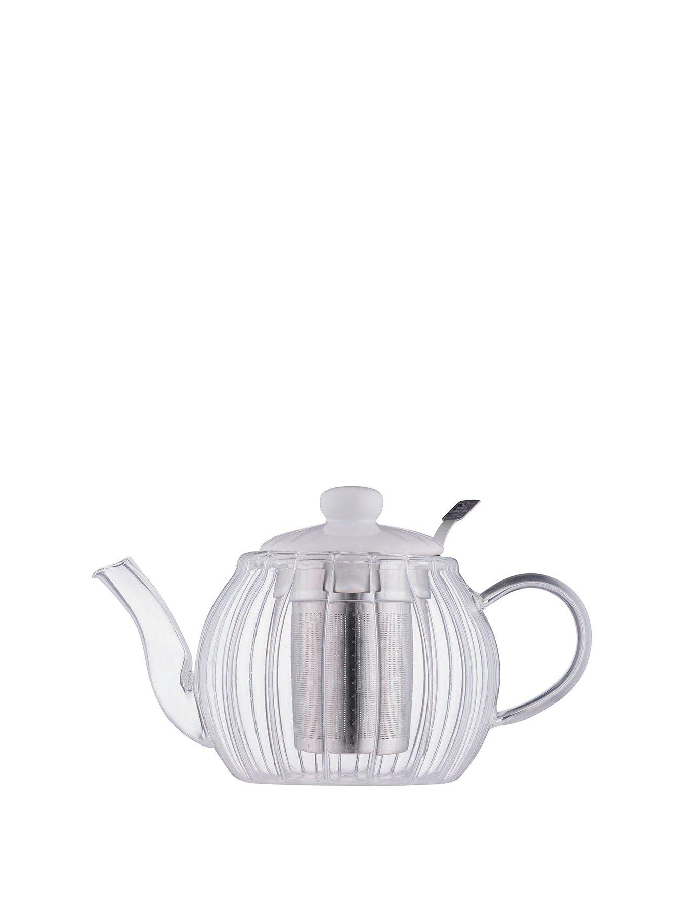 Image 2 of 6 of Price & Kensington Luxe Glass Teapot 1l White