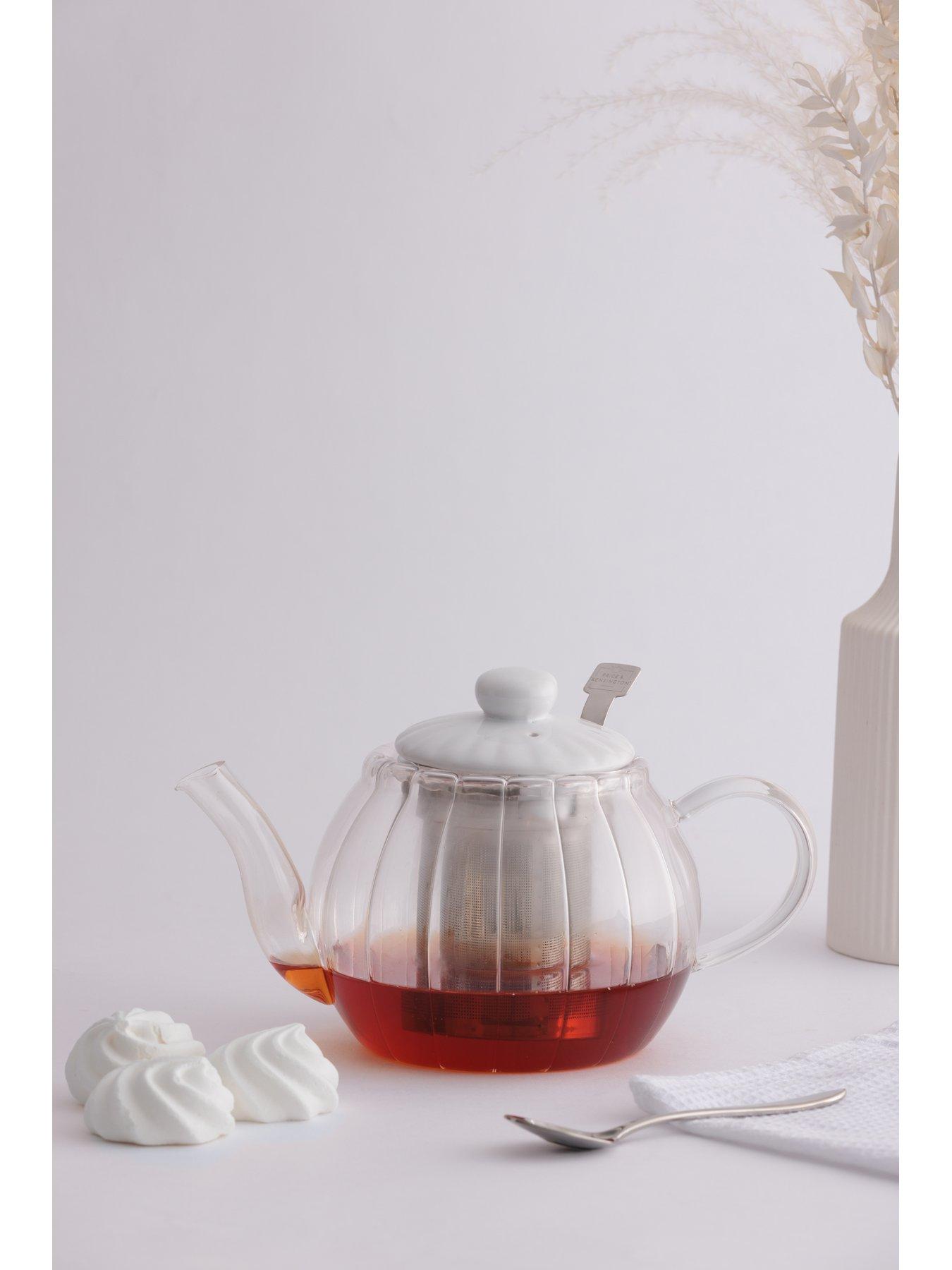 Image 6 of 6 of Price & Kensington Luxe Glass Teapot 1l White