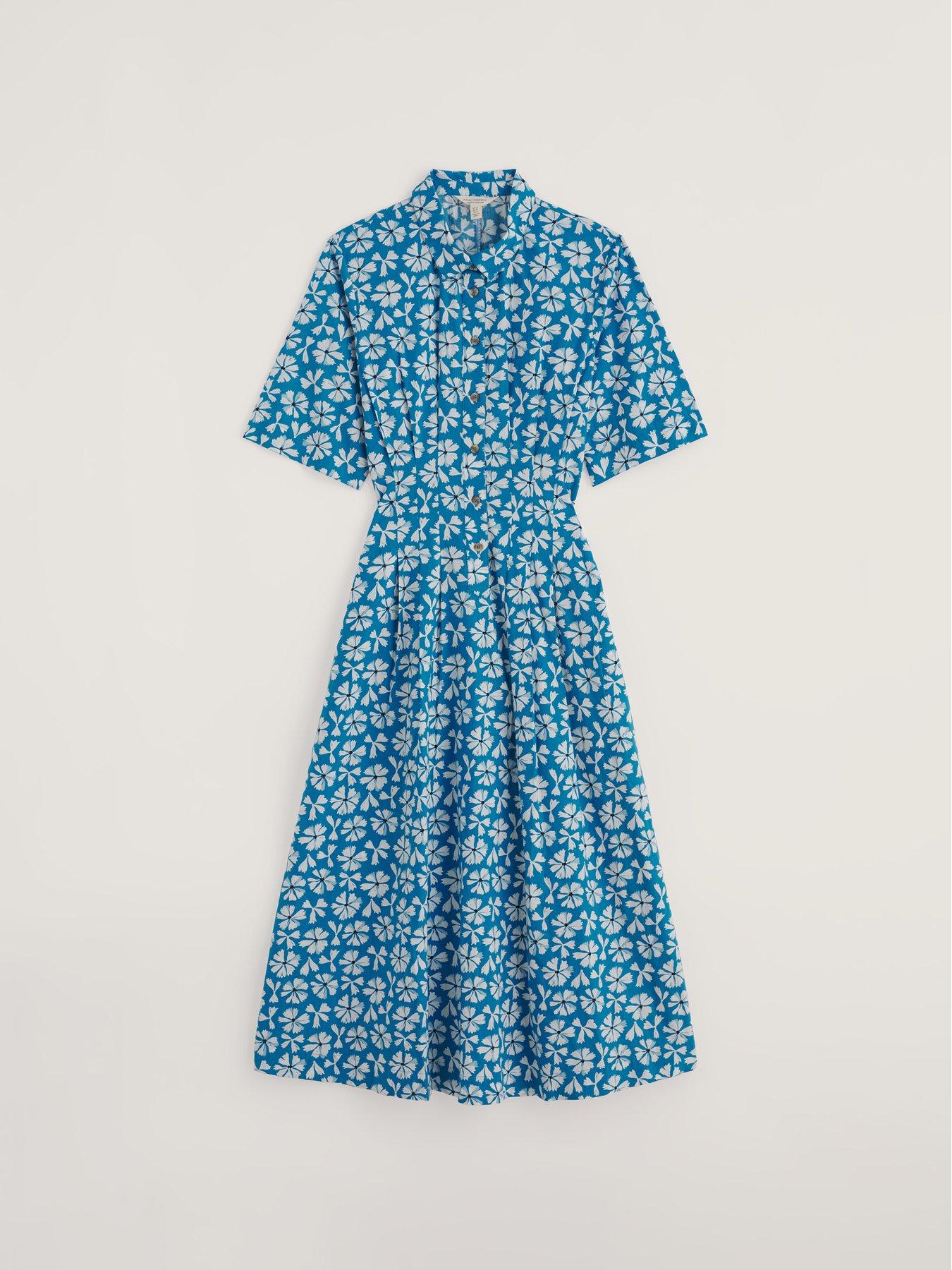Image 4 of 5 of Seasalt Cornwall Wild Liquorice Dress Bold Cornflower Sailboats - Multi