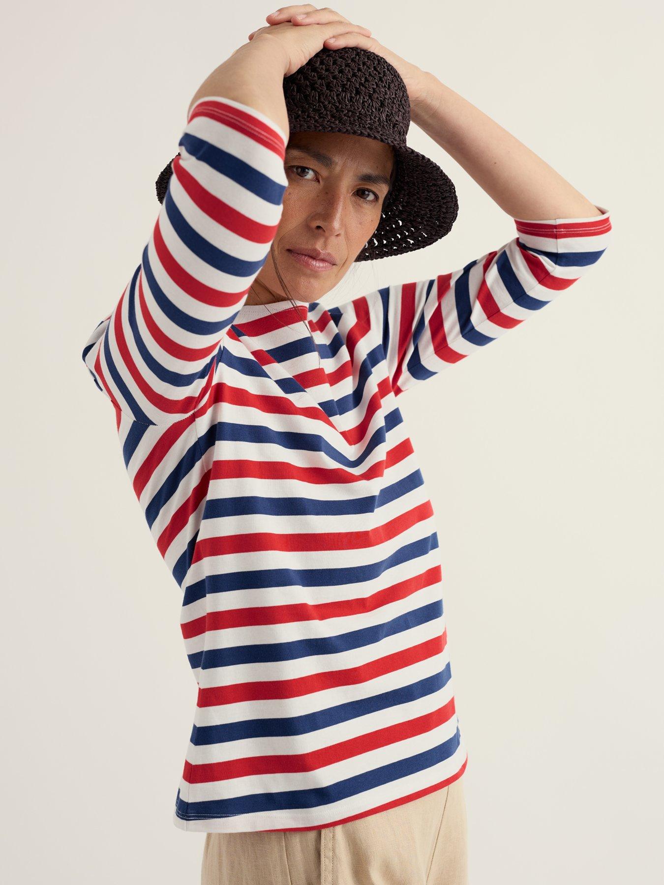 Seasalt Cornwall Sailor Top, Multi, Size 10, Women