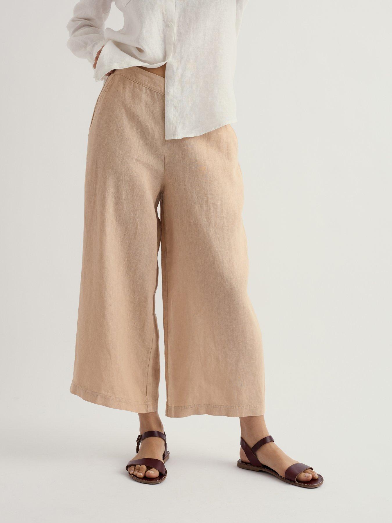 Seasalt Cornwall Merrivale Culottes Whelk, Multi, Size 20, Women