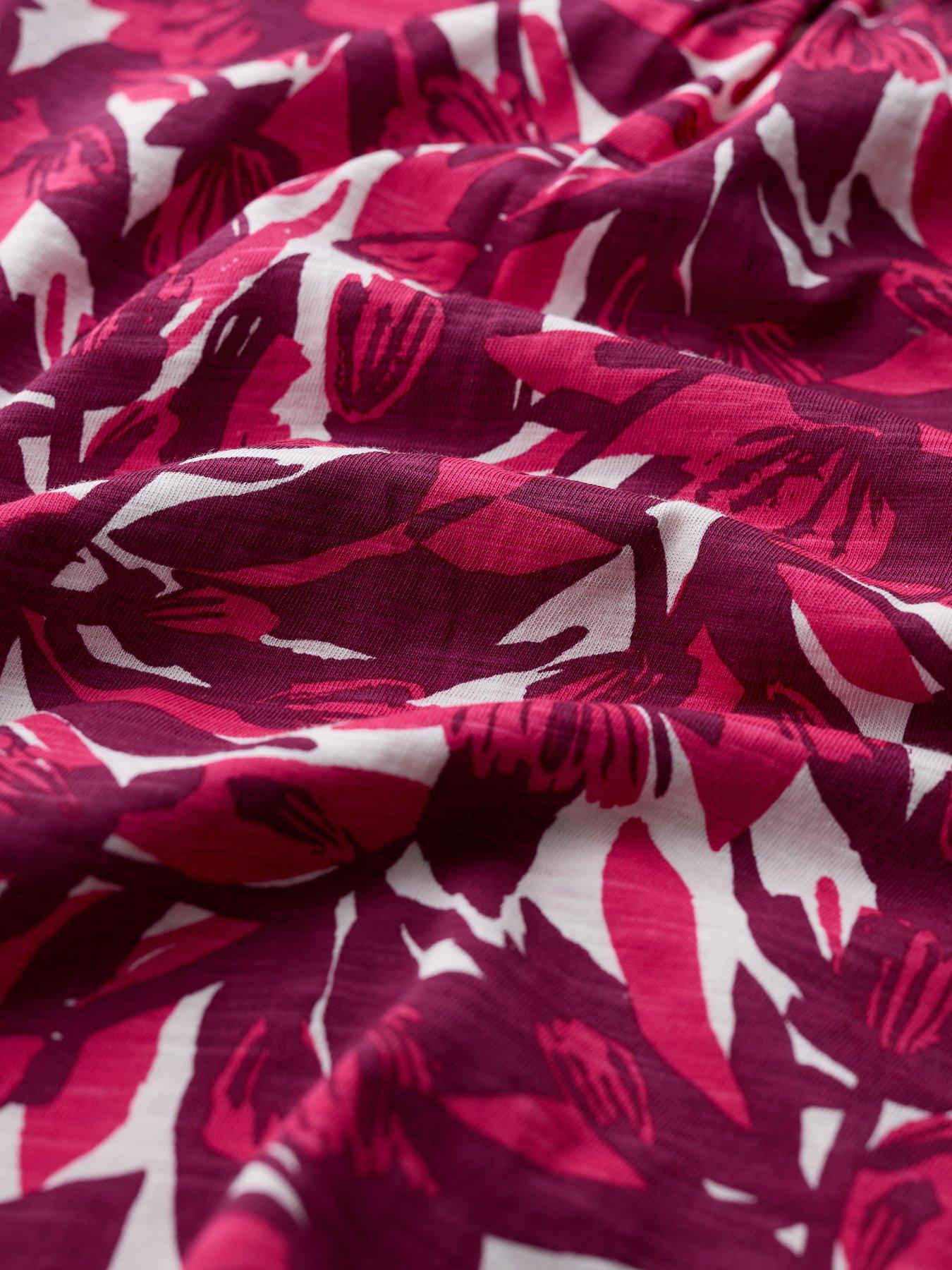 Image 5 of 5 of Seasalt Cornwall Achilla Vest Abstract Protea Bright Radish - Multi