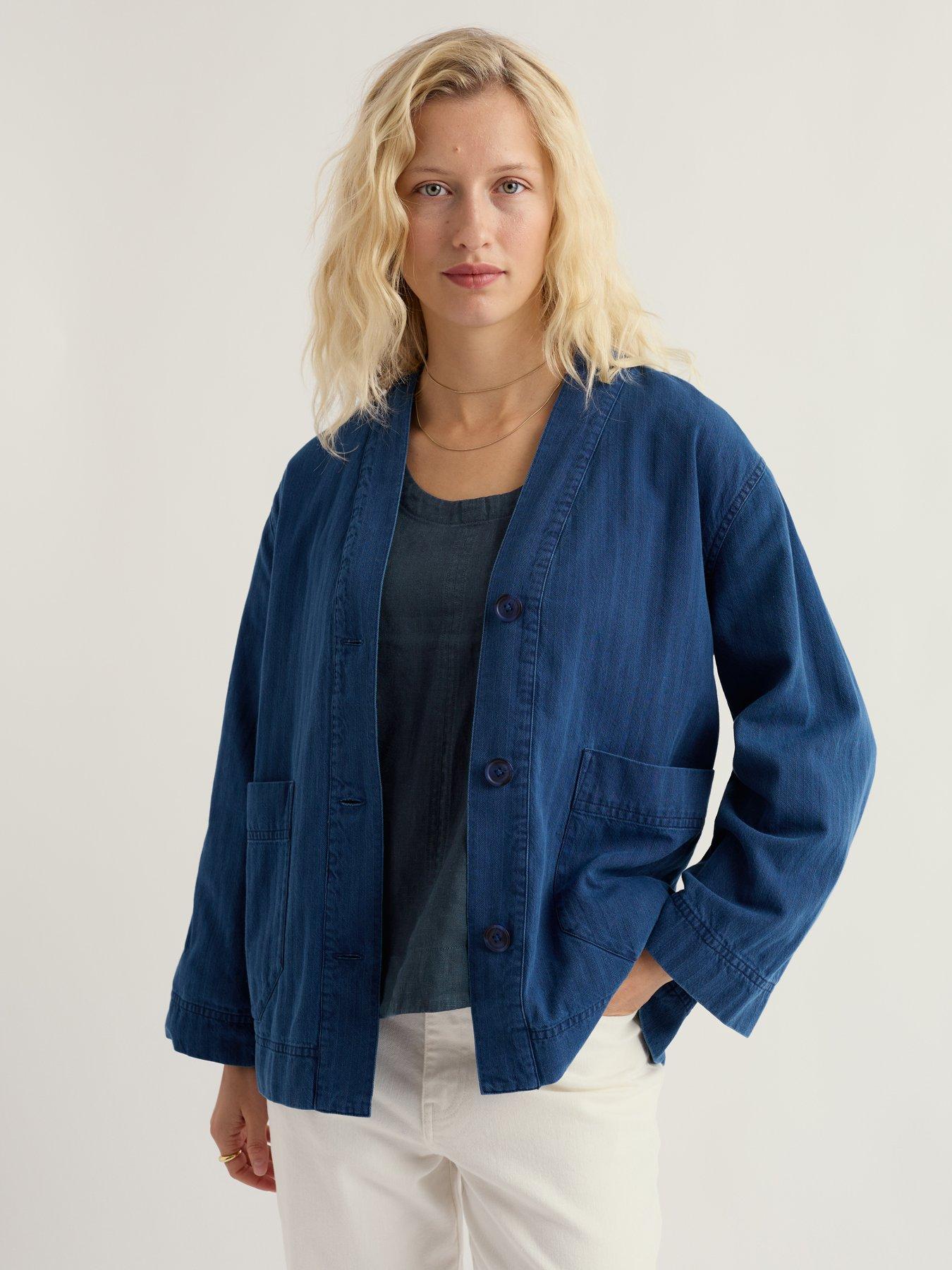 Seasalt Cornwall Penwerris Jacket Mid Indigo