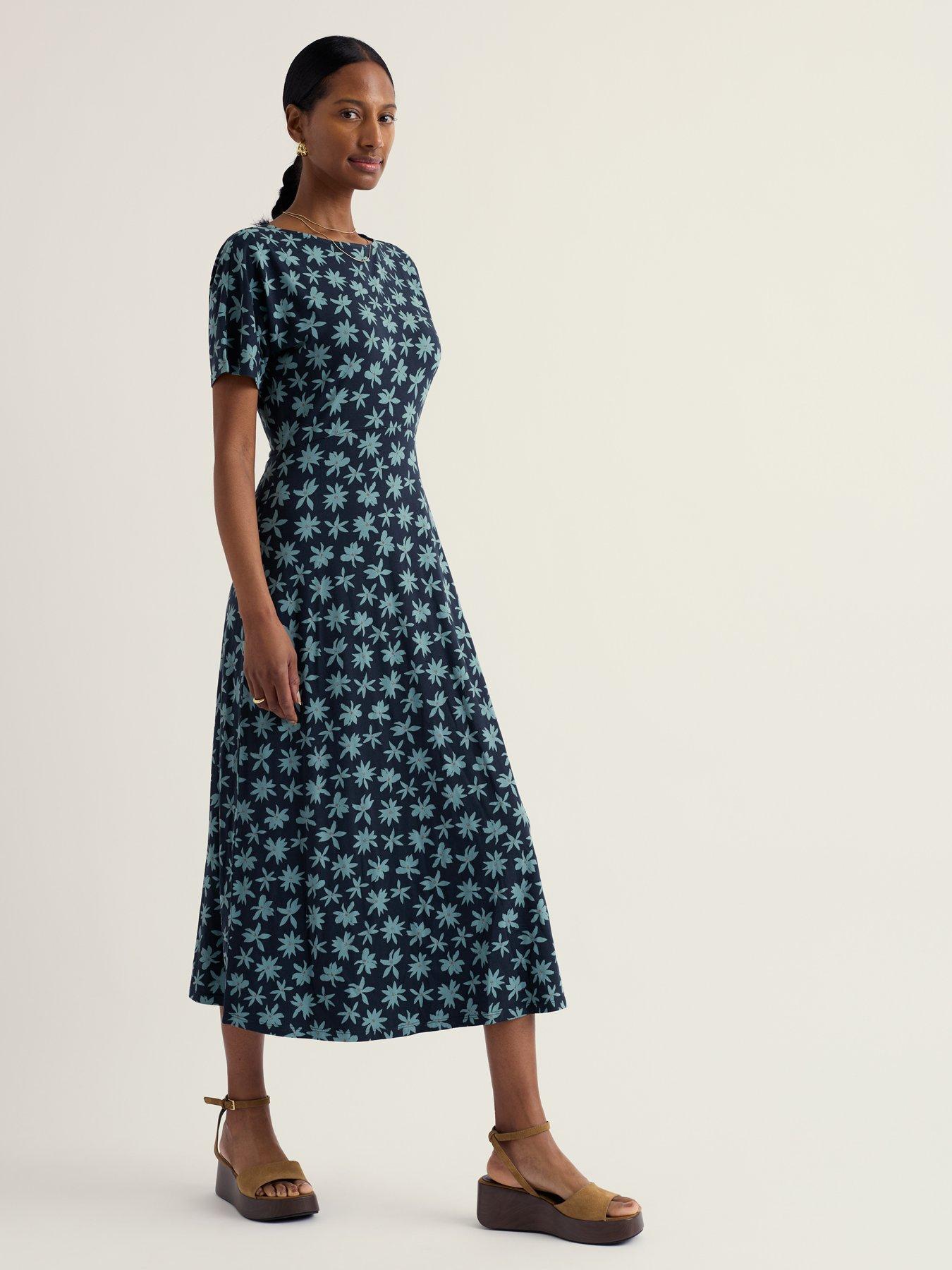 Seasalt Cornwall Mirva Dress Tropic Bloom Maritime, Multi, Size 20, Women