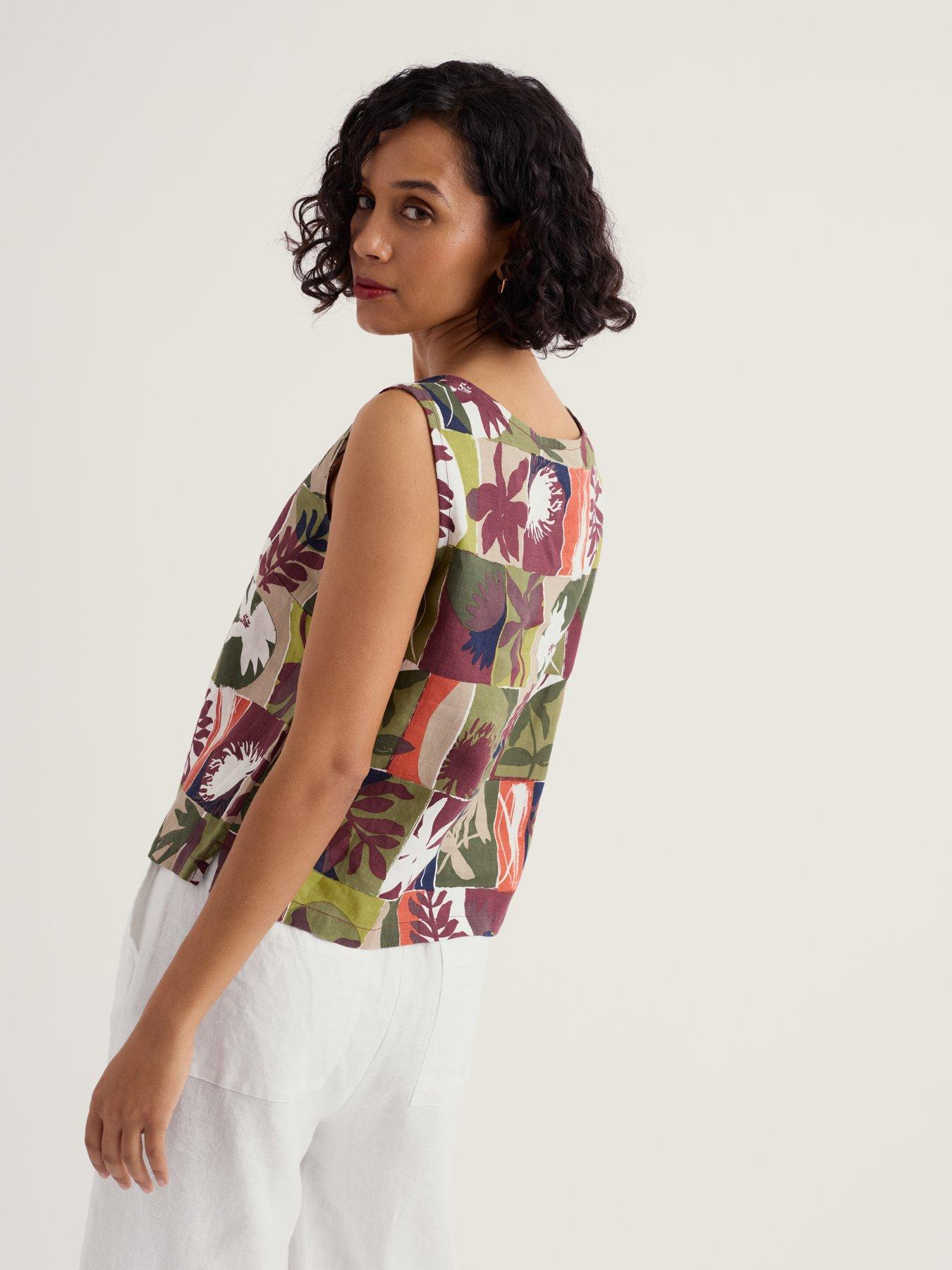 Seasalt Cornwall Colour Study Top Floral Splice Cacao - Multi | Very