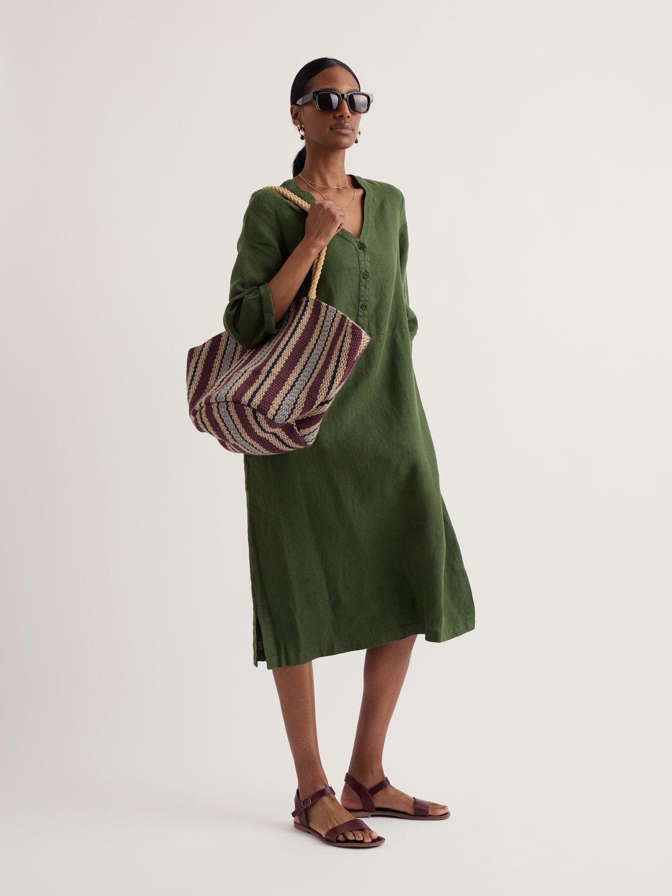 Image 3 of 5 of Seasalt Cornwall Dew Drop Dress Hosta - Multi