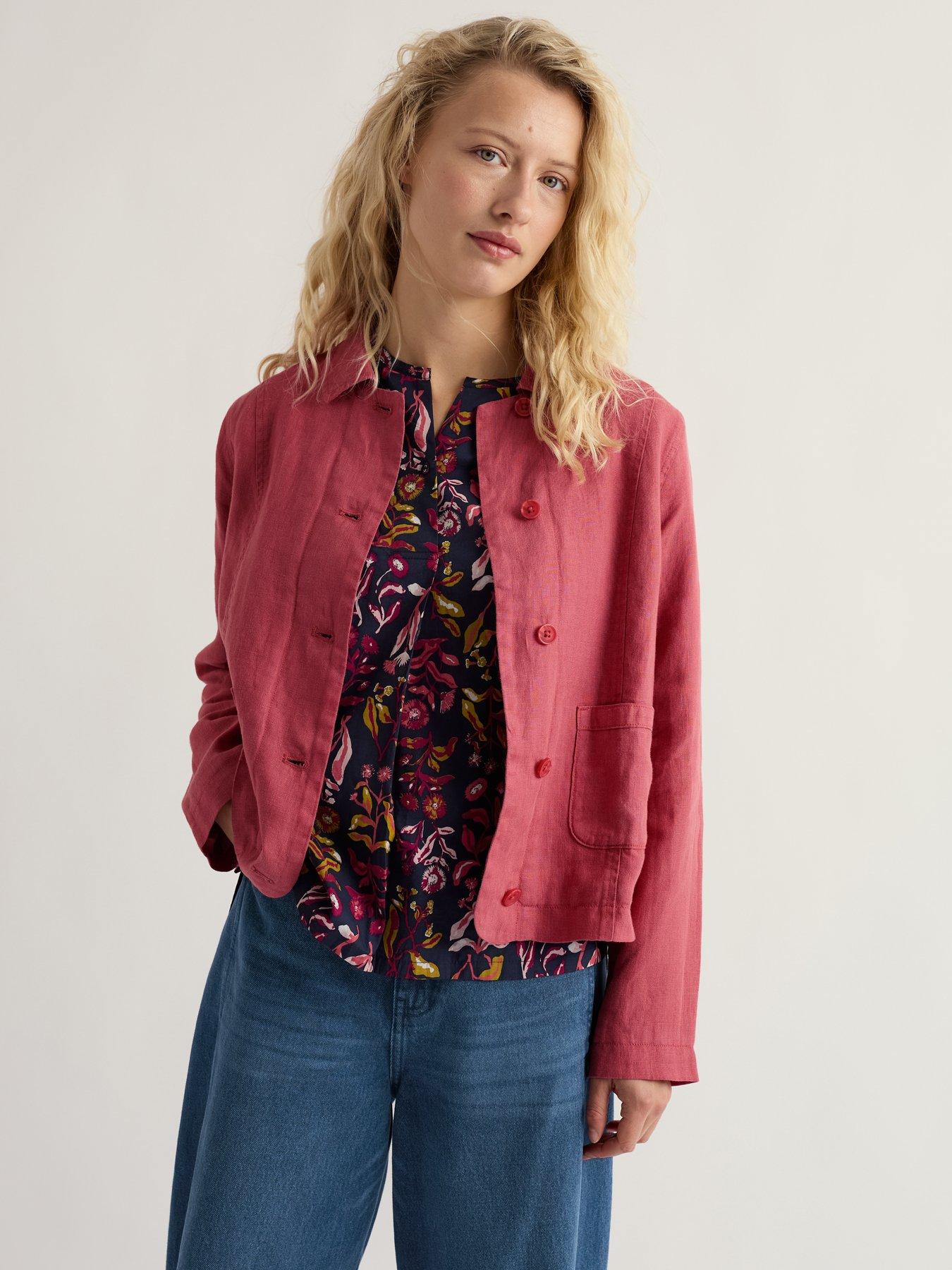Seasalt Cornwall Arame Jacket, Echinacea, Size 16, Women