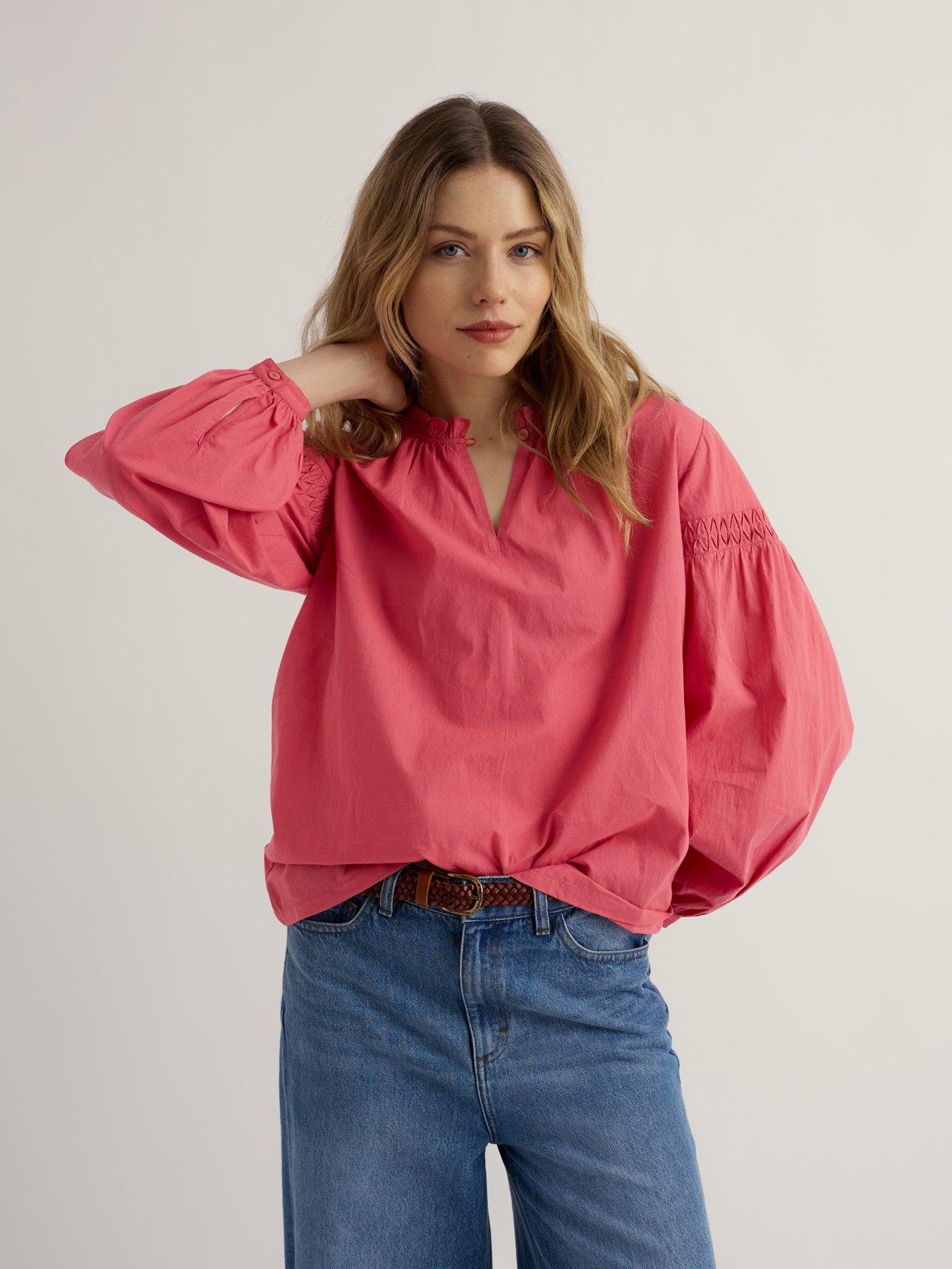 Seasalt Women's Red Cornwall Gwel Top Size 20 - Image 2
