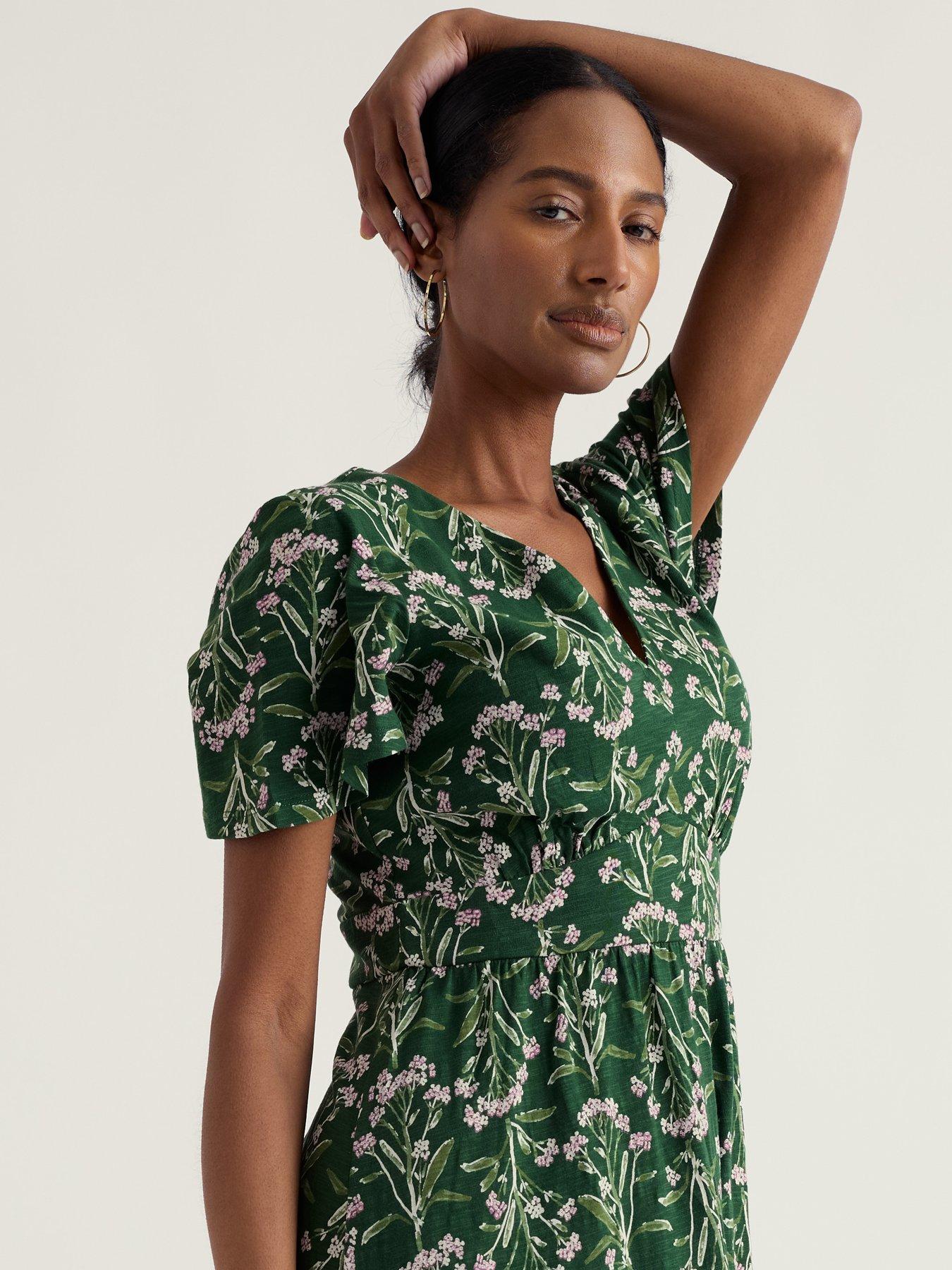 Seasalt Cornwall Chateaux Dress Yarrow Study Treetop