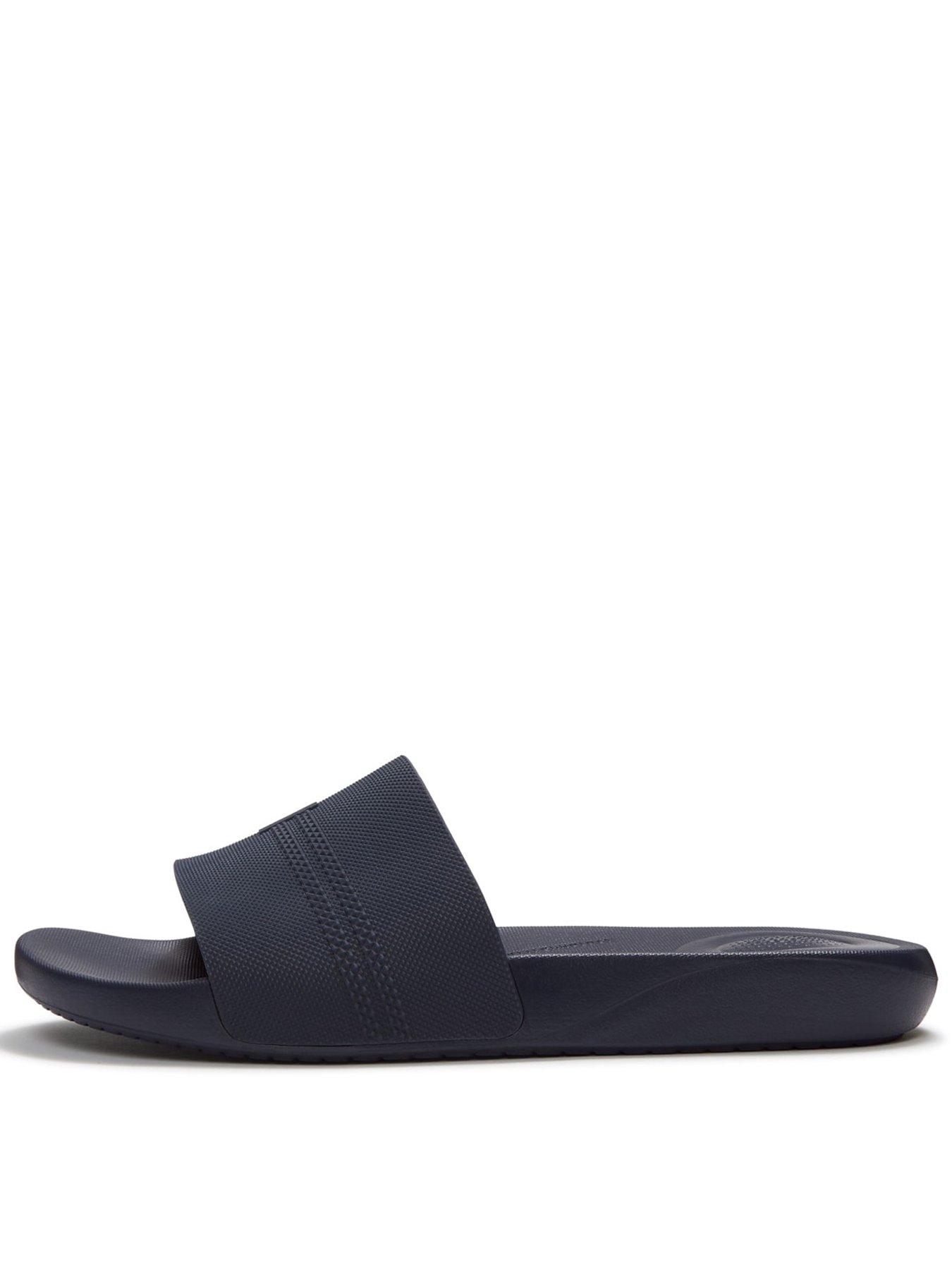 FitFlop Pool Slides, Navy, Size 7, Men