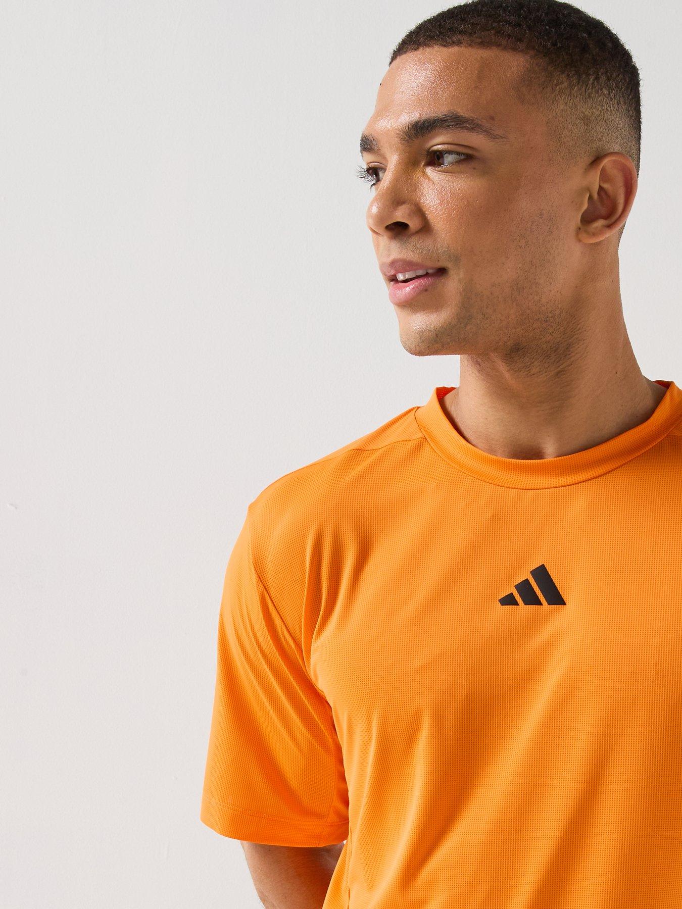 Image 5 of 5 of adidas Mens Training D4T Essential T-Shirt - Orange