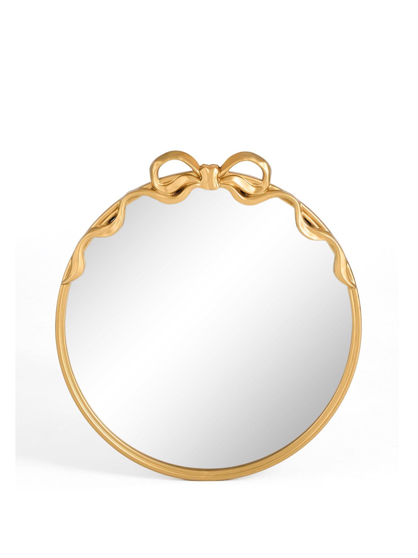 Image 2 of 7 of The Very Collection Circle Bow Mirror 60x64cm