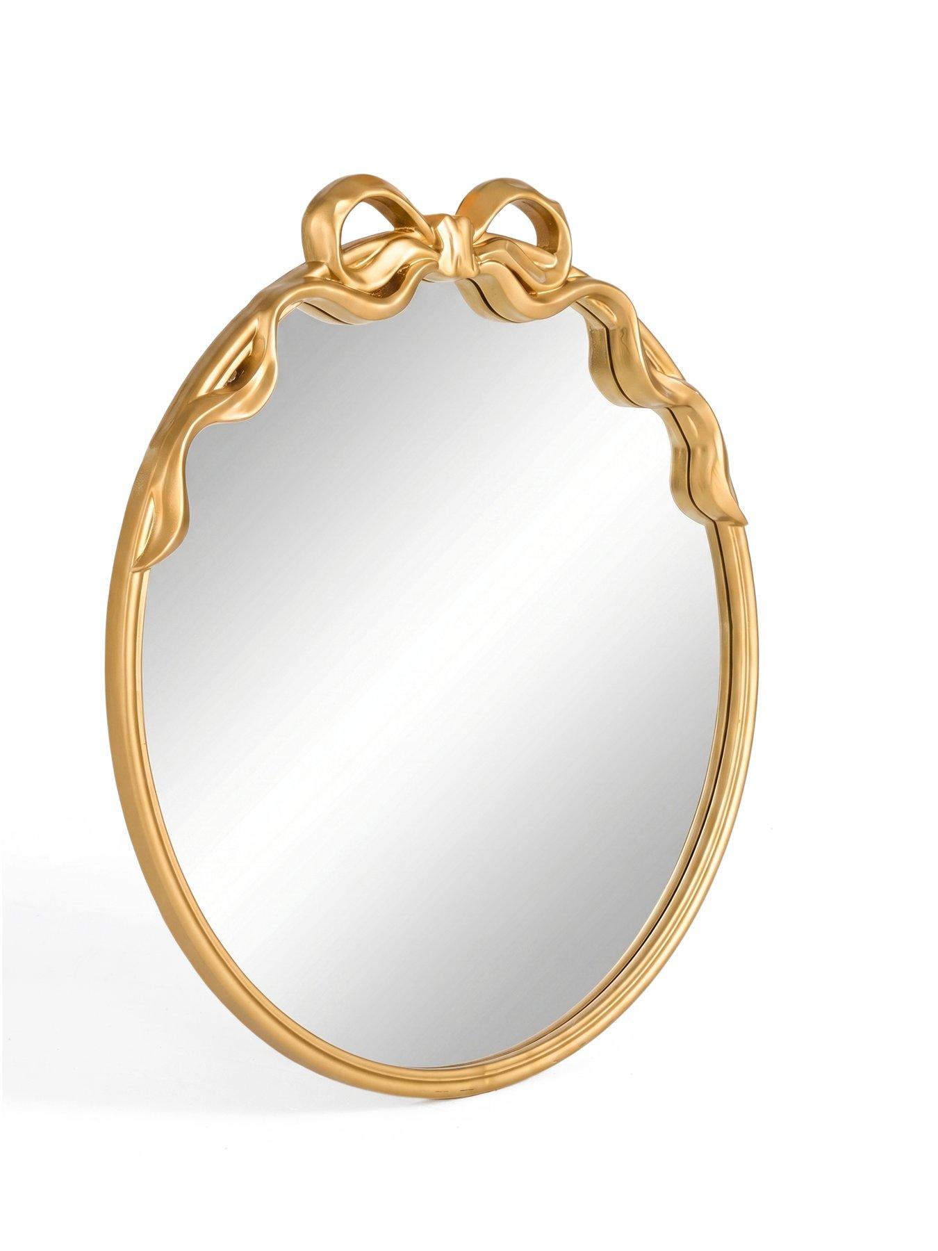 Image 3 of 7 of The Very Collection Circle Bow Mirror 60x64cm