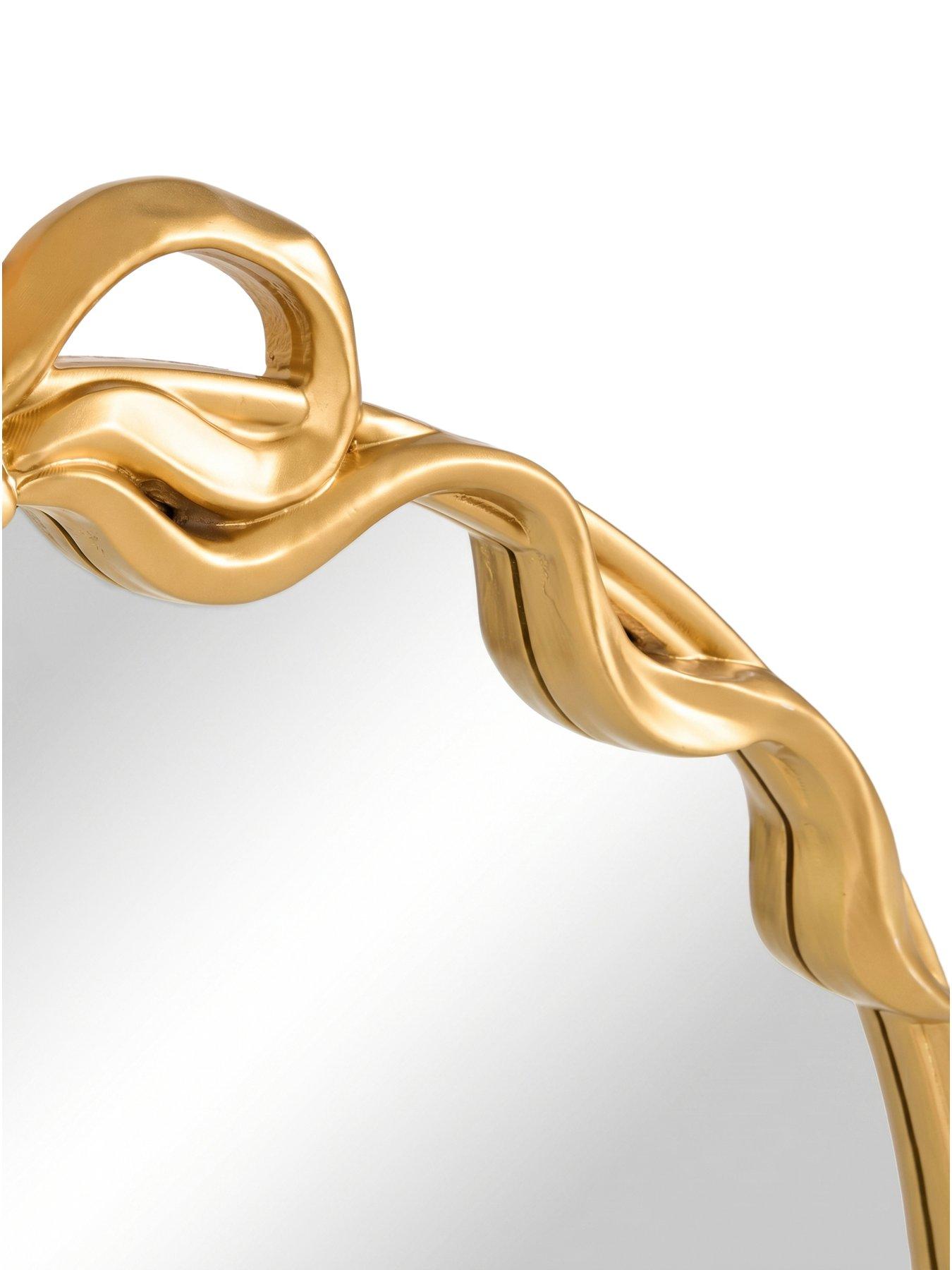 Image 6 of 7 of The Very Collection Circle Bow Mirror 60x64cm