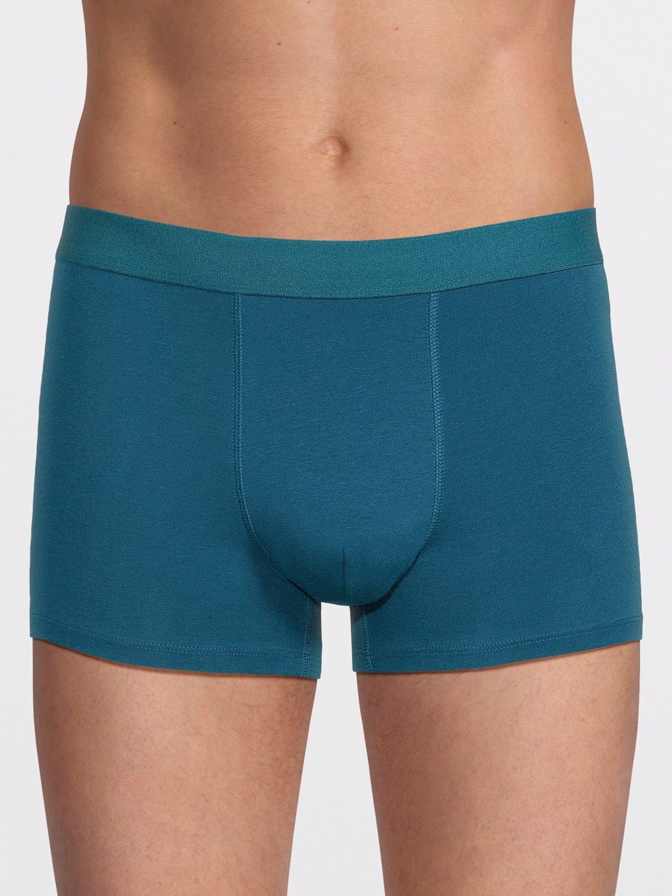 Image 2 of 3 of The Very Collection 5 Pack Assorted Trunks - Grey/Burgundy/Sage/Blue/Navy