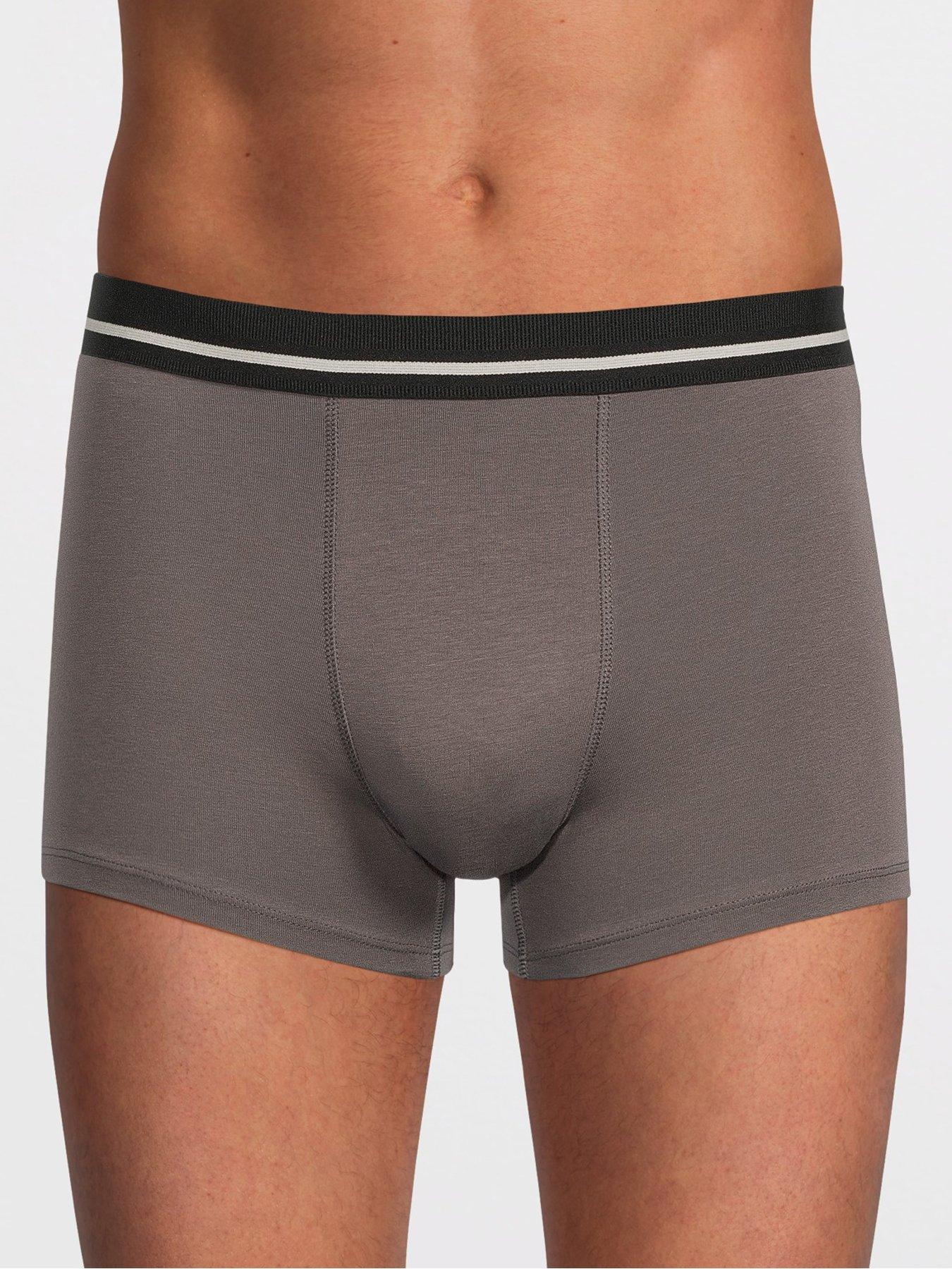Image 2 of 3 of The Very Collection Men's Printed Trunks 3 Pack - Brown/Black Mix