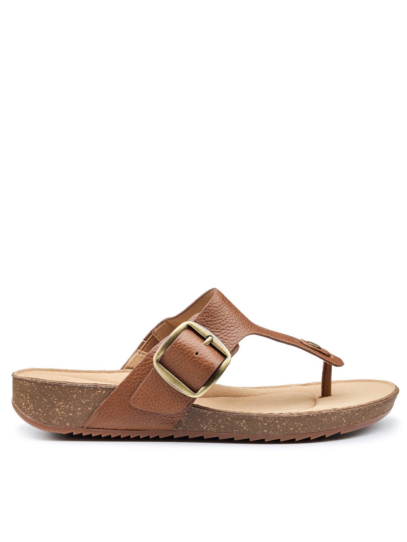 Image 1 of 4 of Hotter Resort Wide Sandals&nbsp;- Rich Tan