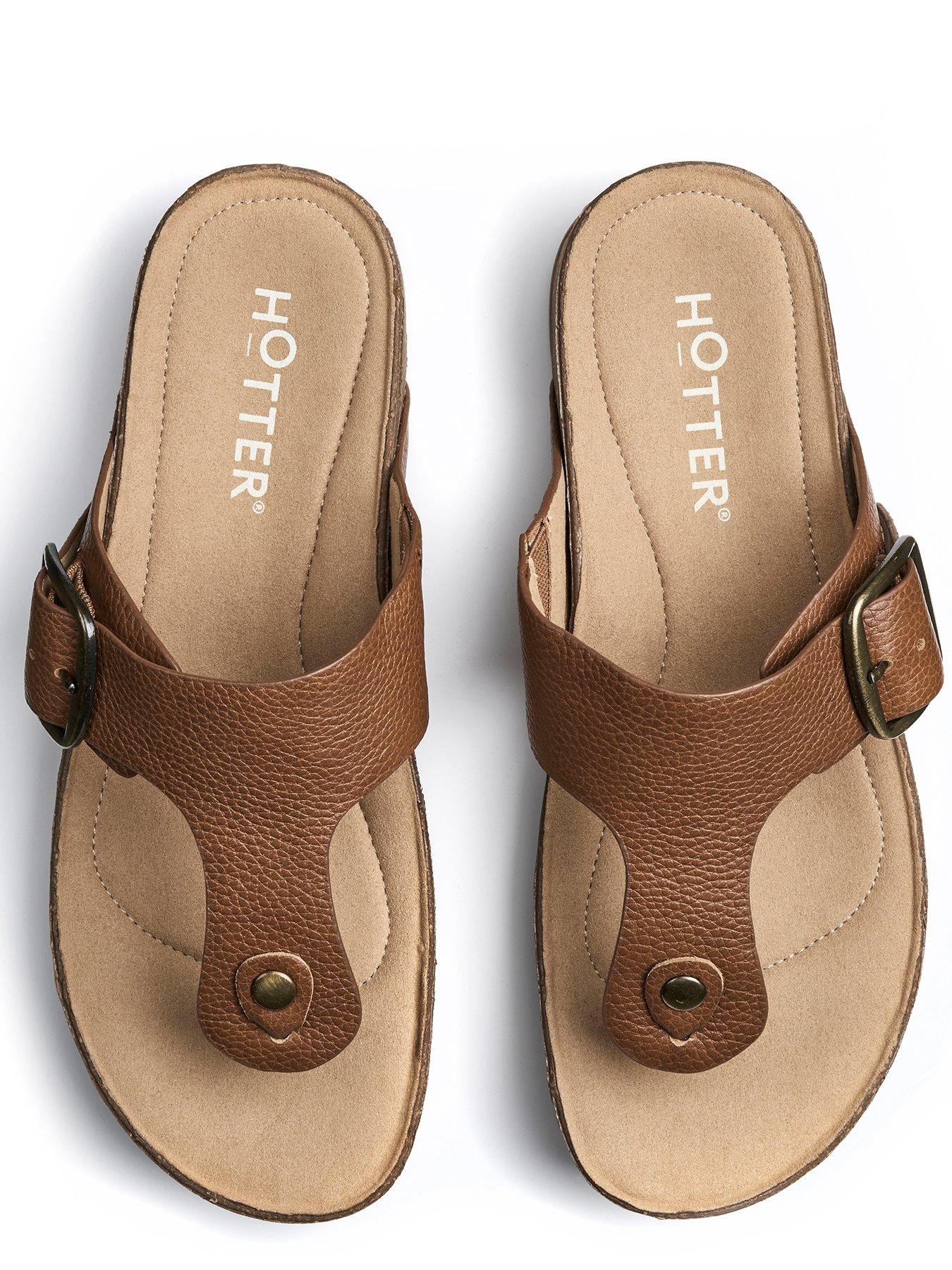 Image 4 of 4 of Hotter Resort Wide Sandals&nbsp;- Rich Tan