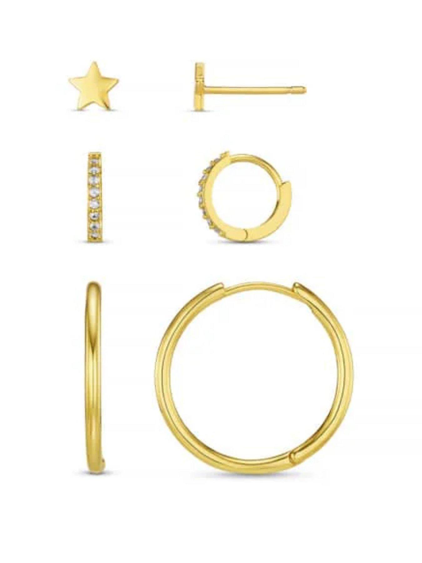 Orelia Star & Mixed Hoop Stacking Set