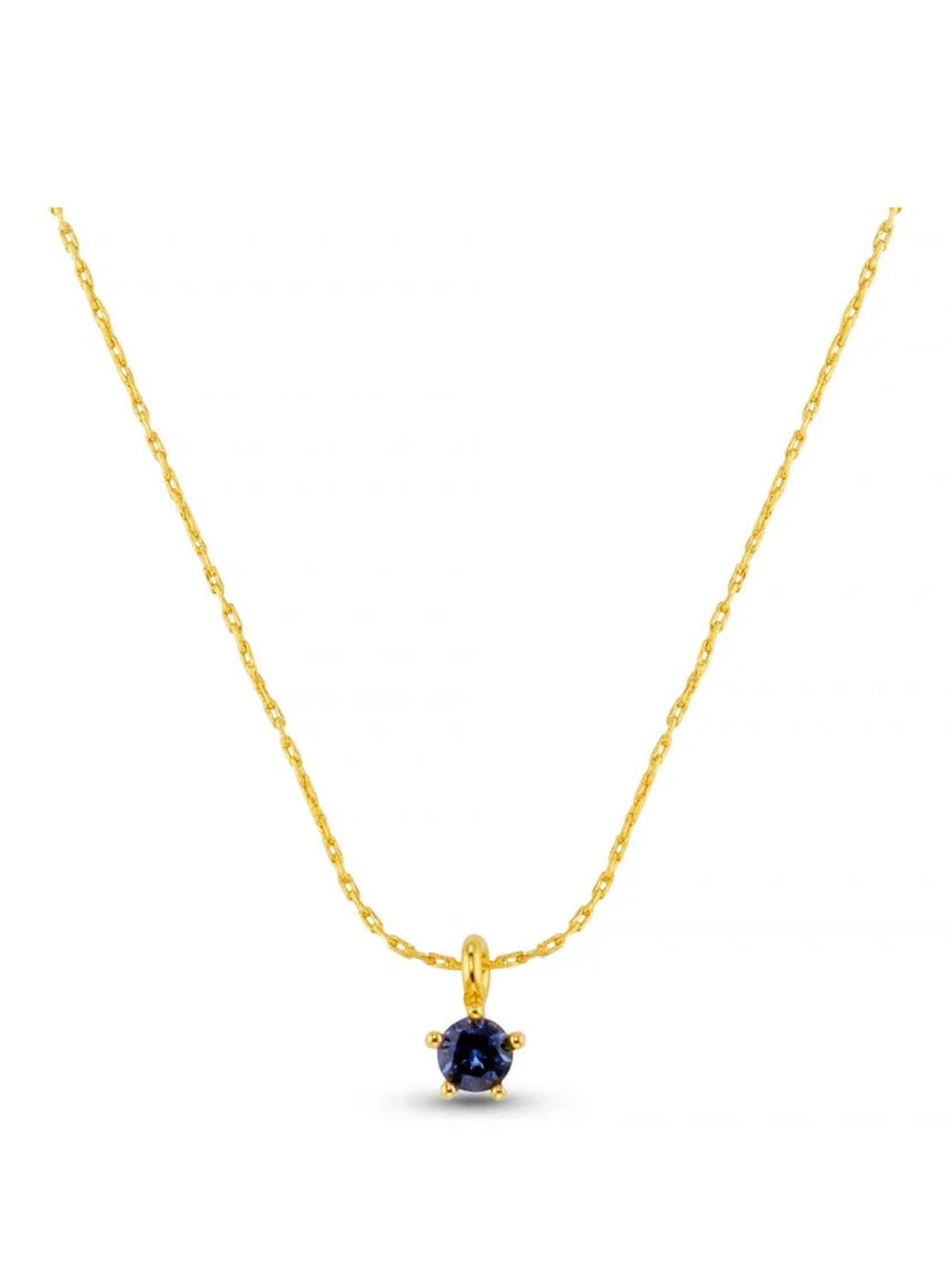 Orelia Fine Blue Collar Necklace