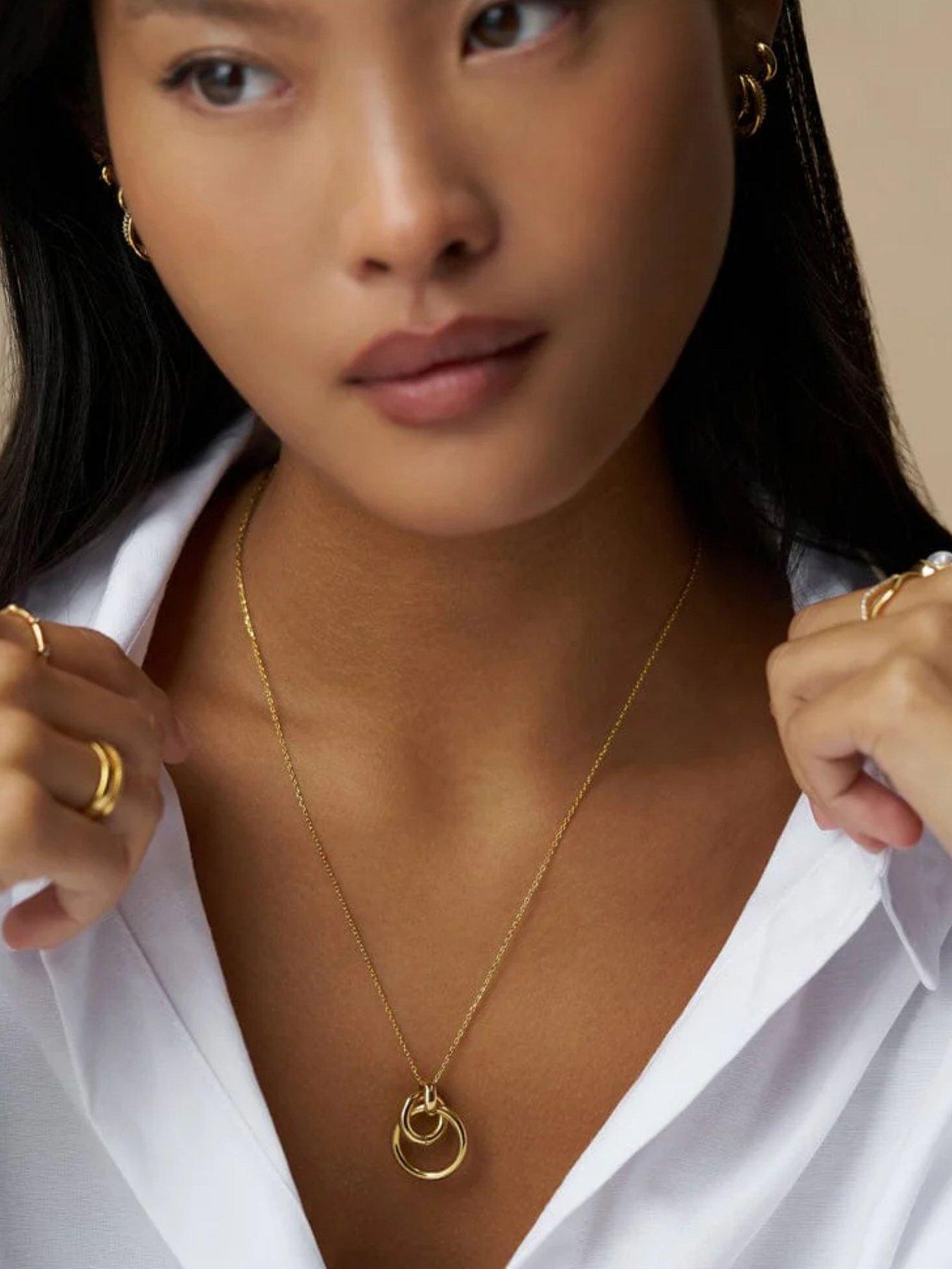 orelia-interlocking-open-circle-necklace