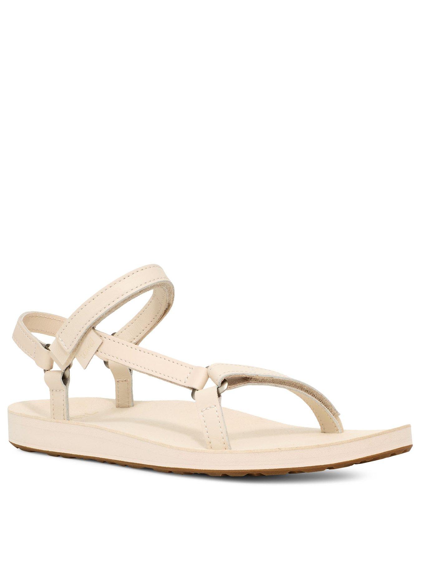 Image 2 of 6 of Teva Original Universal Slim Lea - White