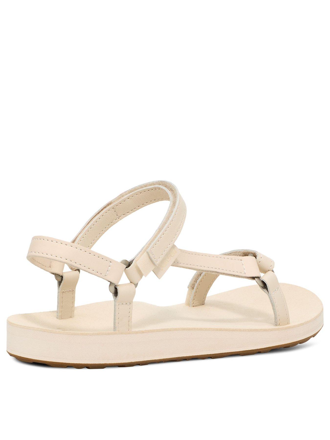 Image 3 of 6 of Teva Original Universal Slim Lea - White