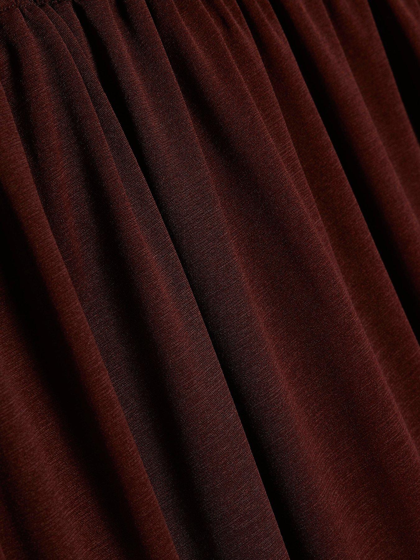 Image 6 of 6 of River Island Maxi Skirt - Brown